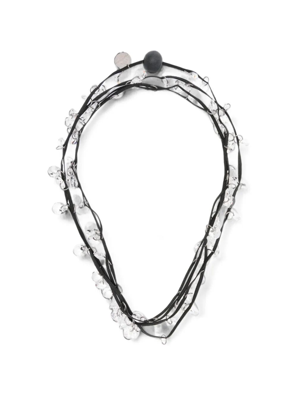 Maria Calderara Clear Crystal Long Necklaces