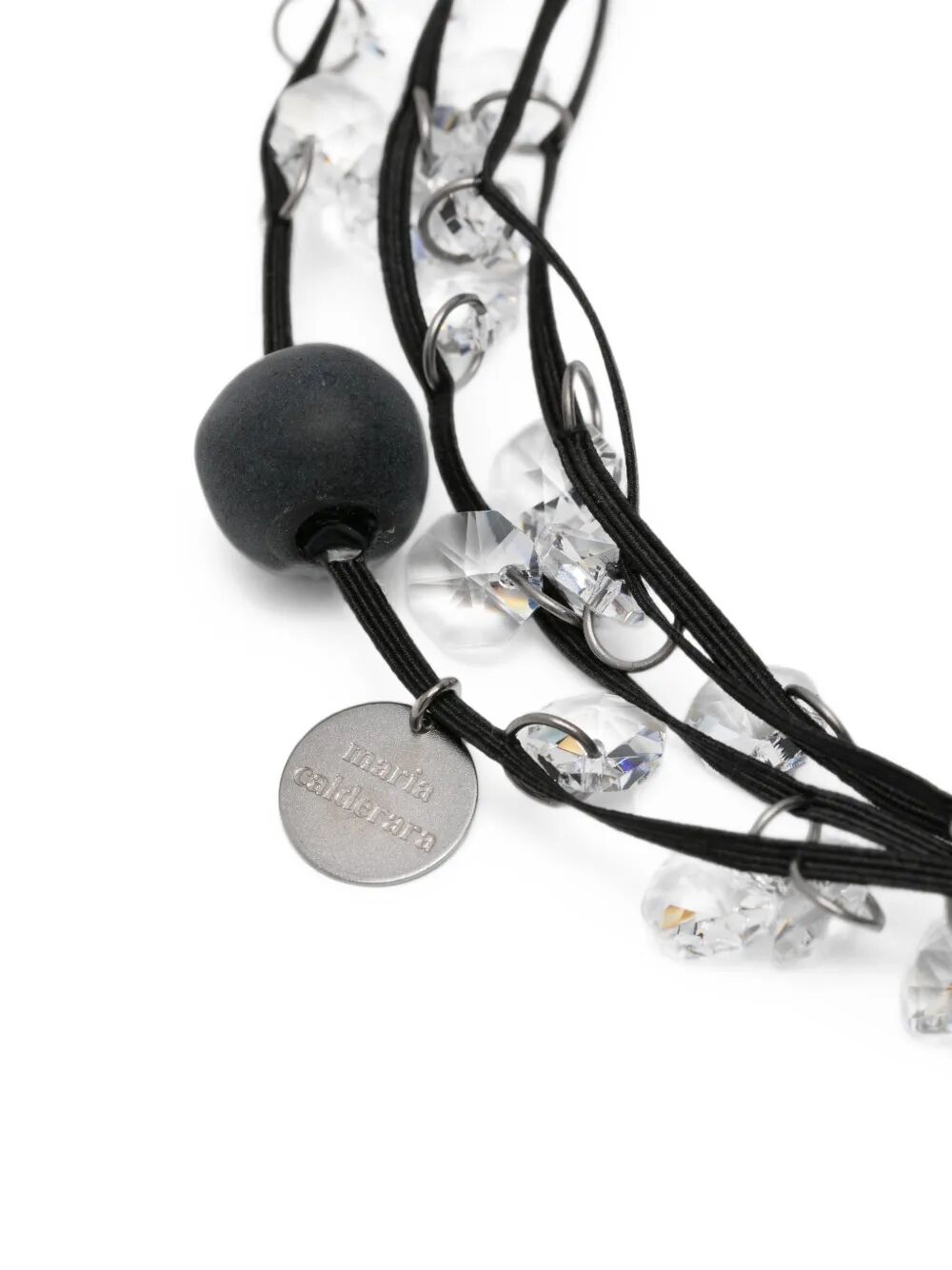 Maria Calderara Clear Crystal Long Necklaces