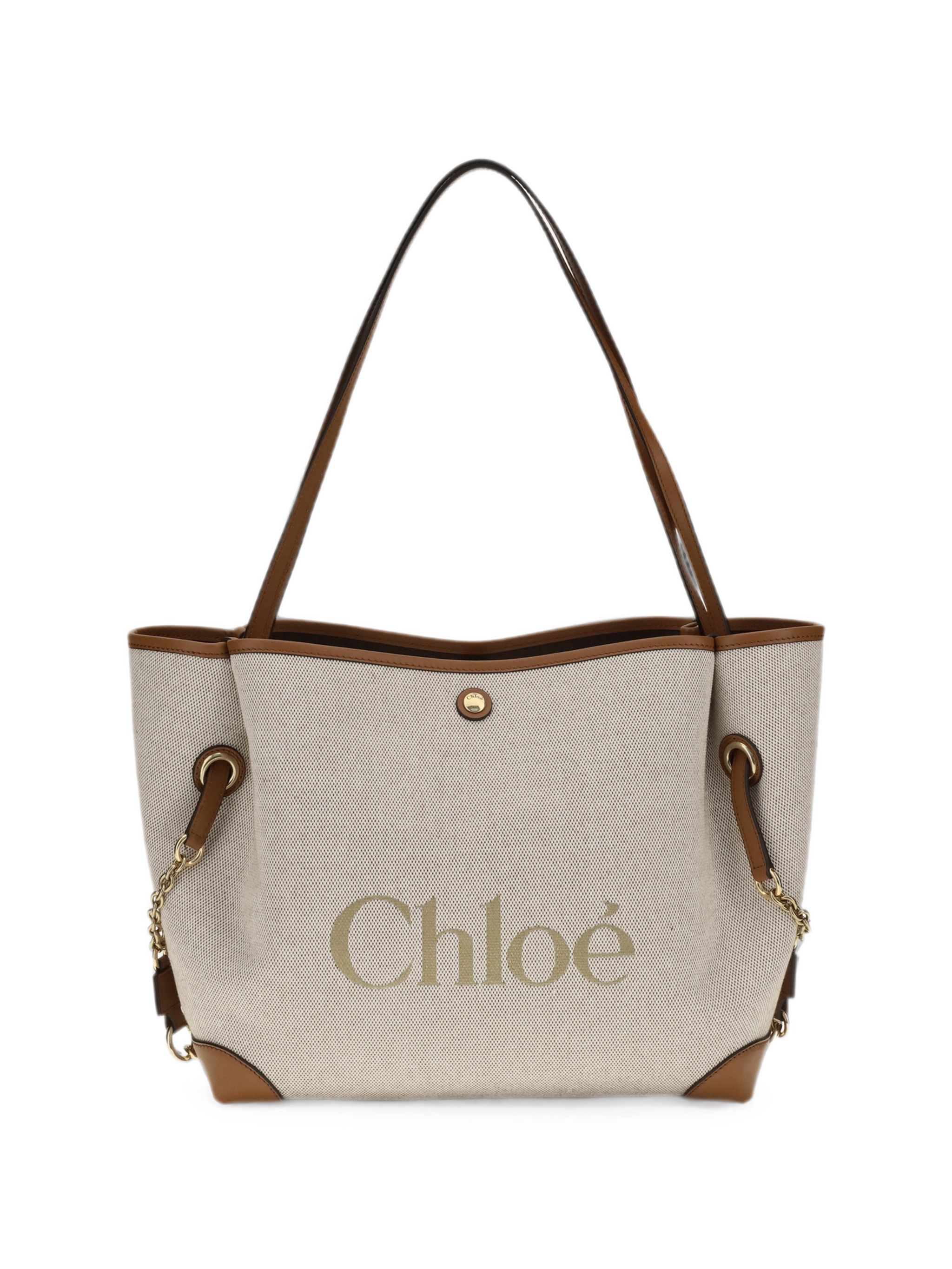 Chloé Clover Logo-Print Shoulder Bag