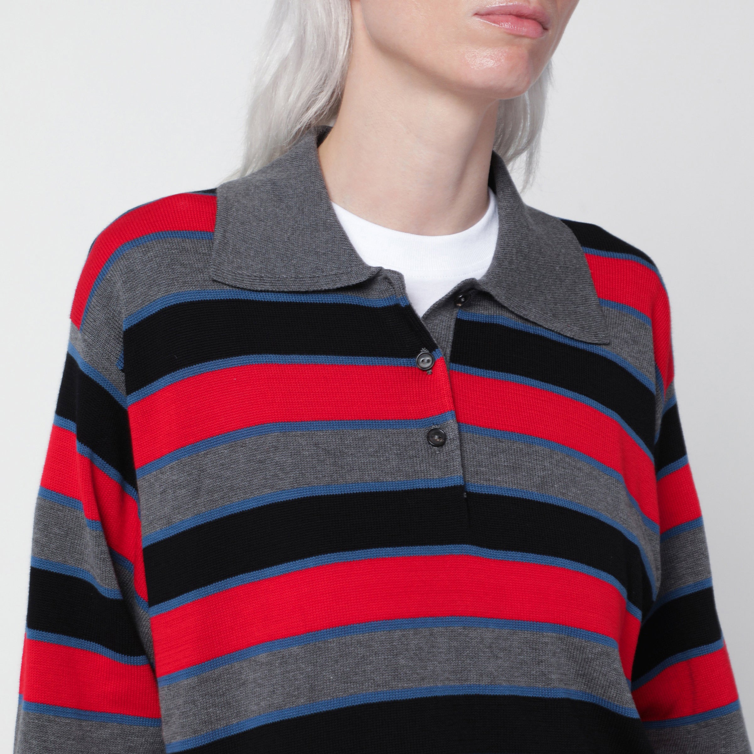 Cordera Oversized Multicolour Striped Cotton Pol