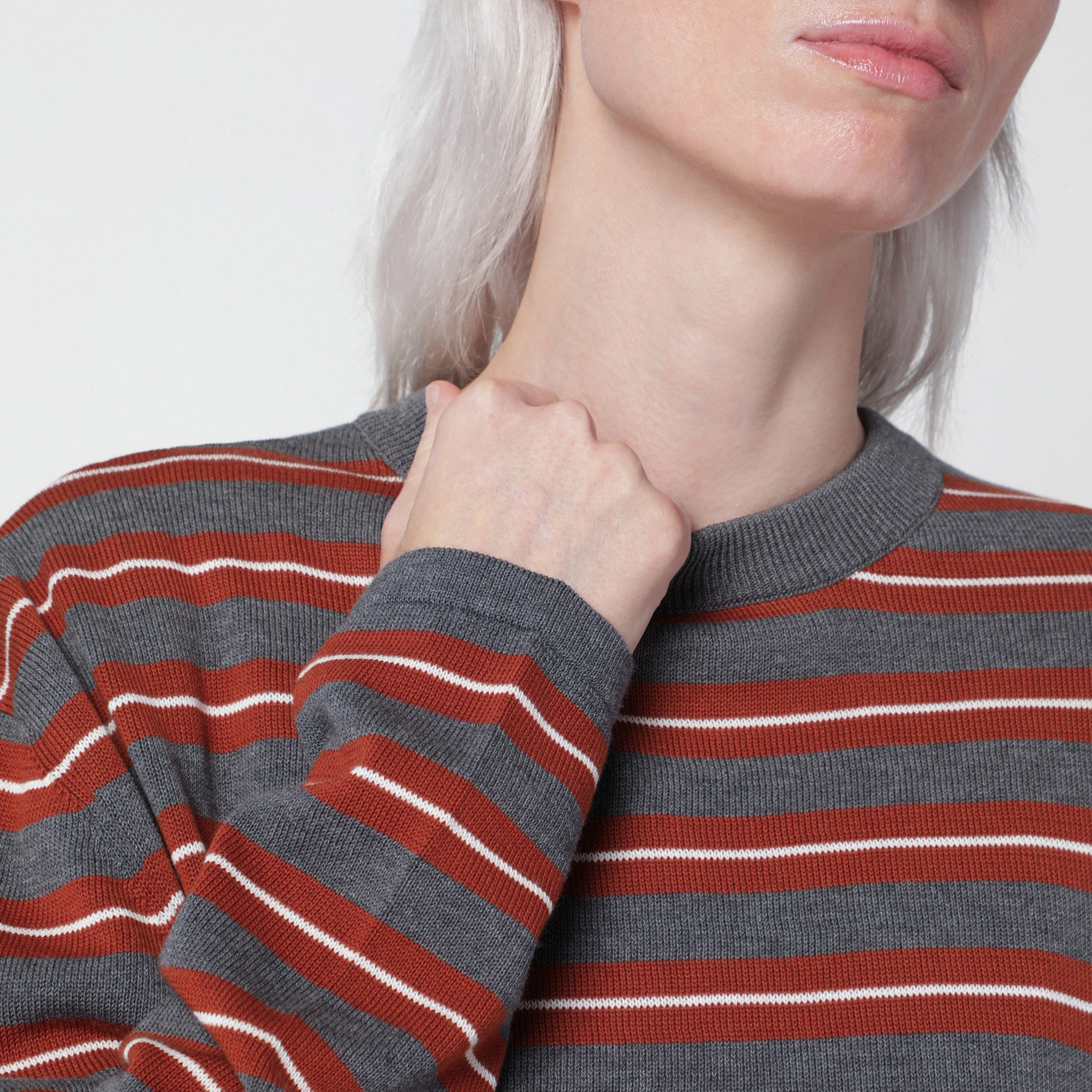 Cordera Oversized Striped Organic Cotton Sweater