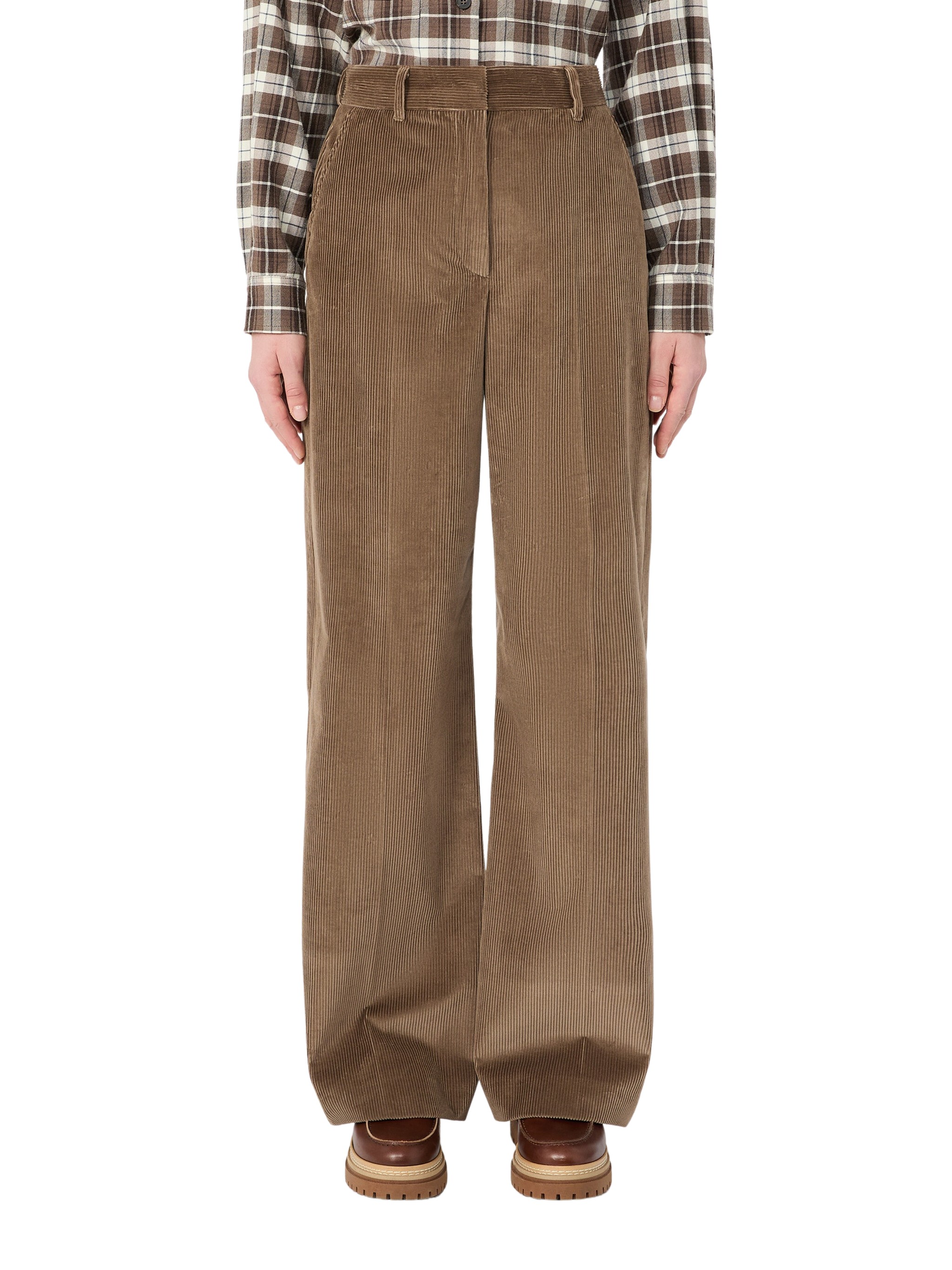Weekend Max Mara Cotton Velvet Trousers