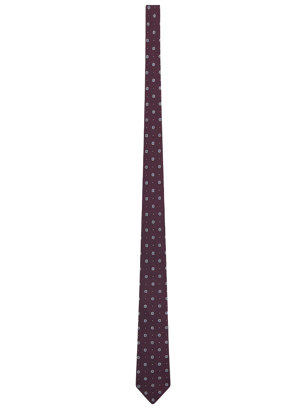 Saint Laurent Cravatta In Jacquard Di Seta