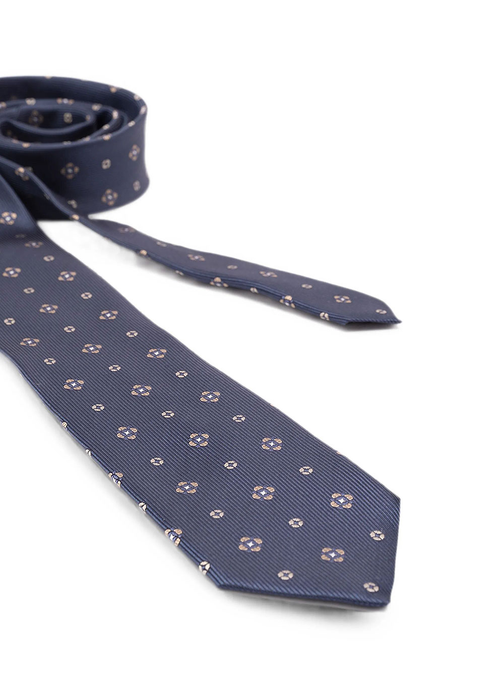 Saint Laurent Cravatta In Jacquard Di Seta