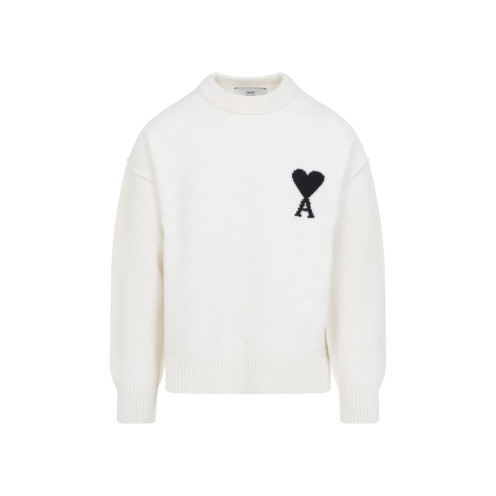 Ami paris Crewneck Sweater With Contrasted Ami De