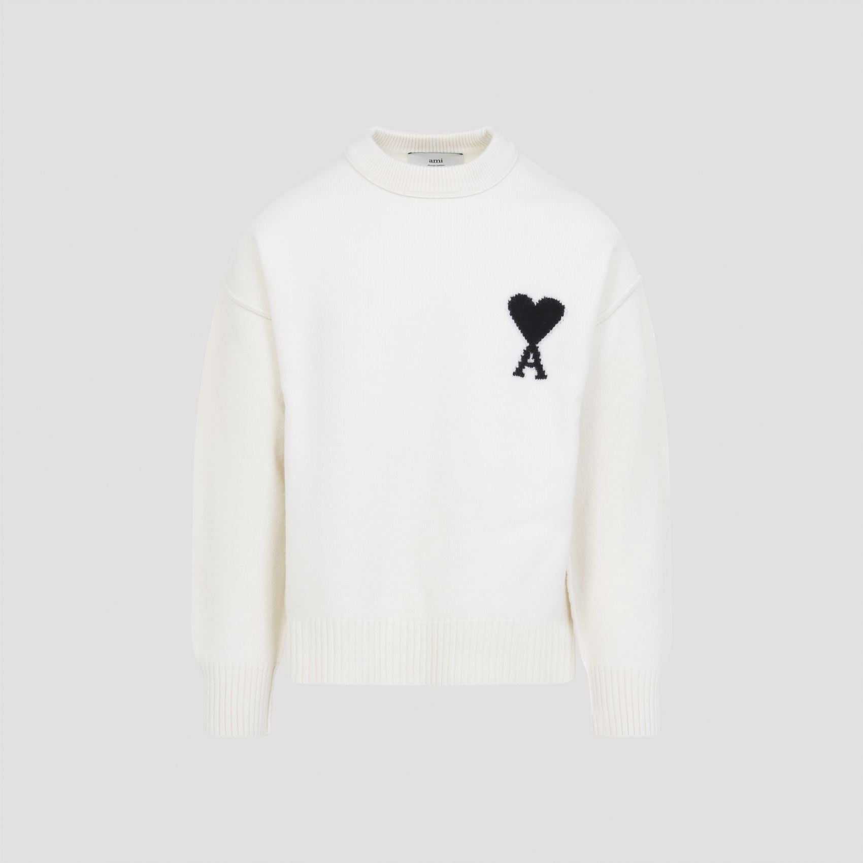 Ami paris Crewneck Sweater With Contrasted Ami De