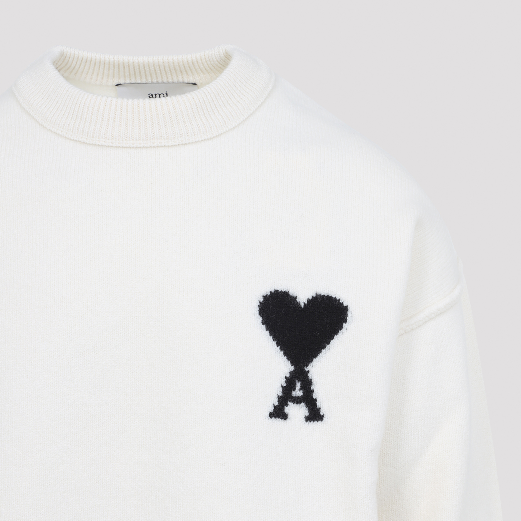 Ami paris Crewneck Sweater With Contrasted Ami De