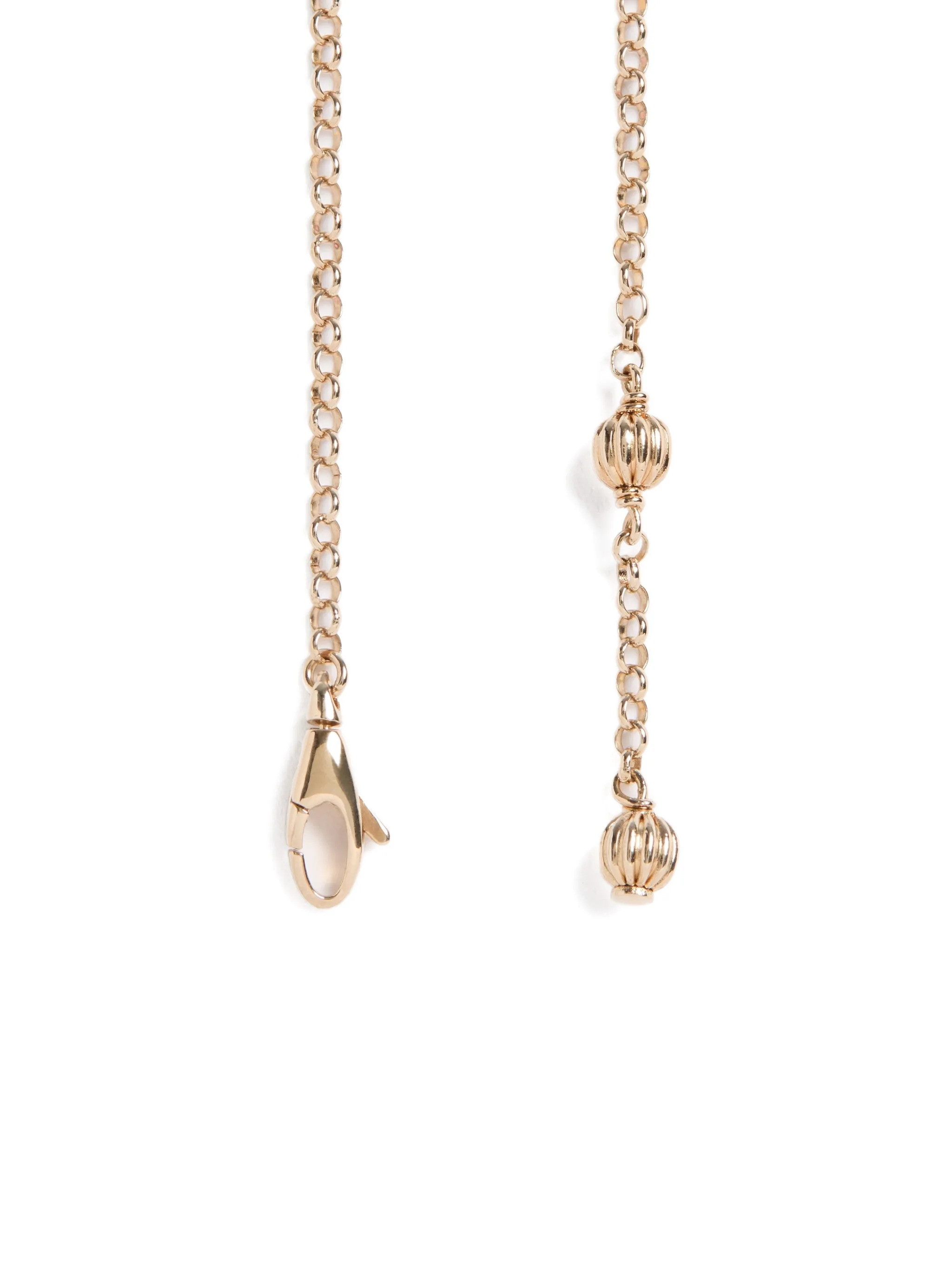 Valentino Crystal Embellished Chain Bracelet.
