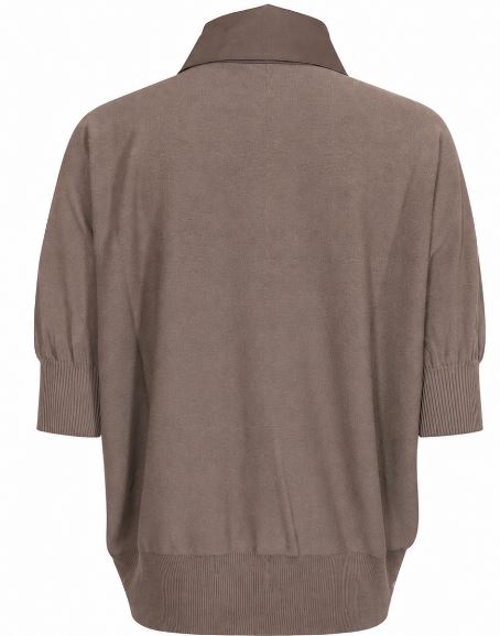 D.Exterior D Exterior Mocha Viscose Polyamide T Shi