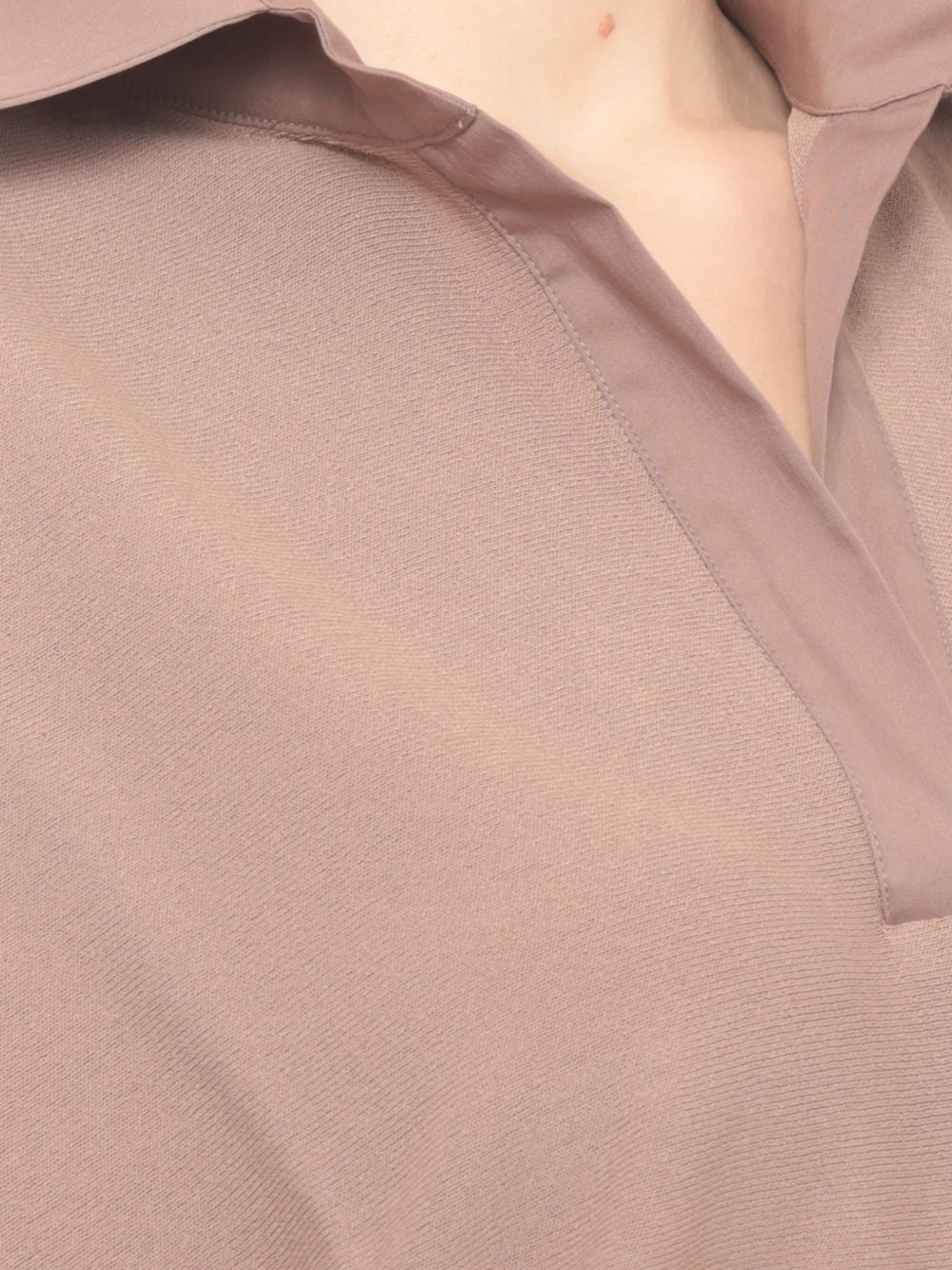 D.Exterior D Exterior Mocha Viscose Polyamide T Shi