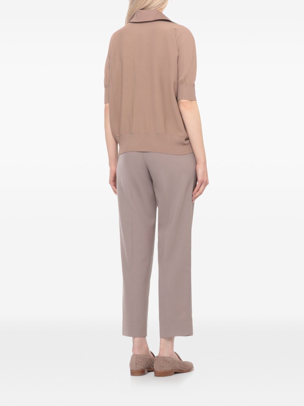 D.Exterior D Exterior Mocha Viscose Polyamide T Shi