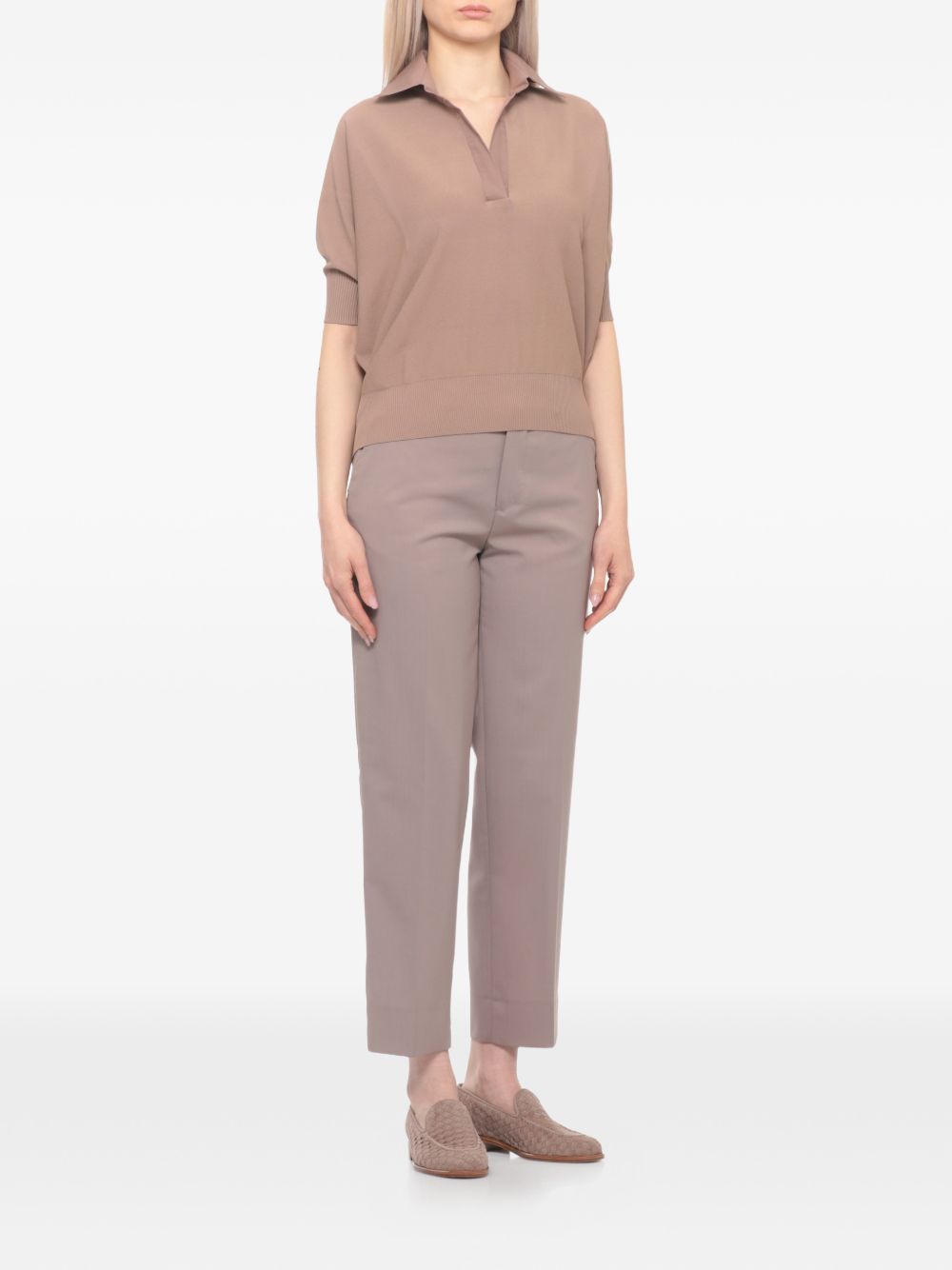 D.Exterior D Exterior Mocha Viscose Polyamide T Shi