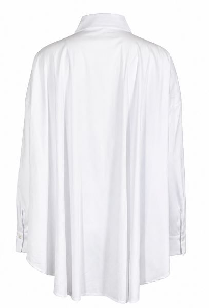 D.Exterior D Exterior White Cotton Polyamide Elasta