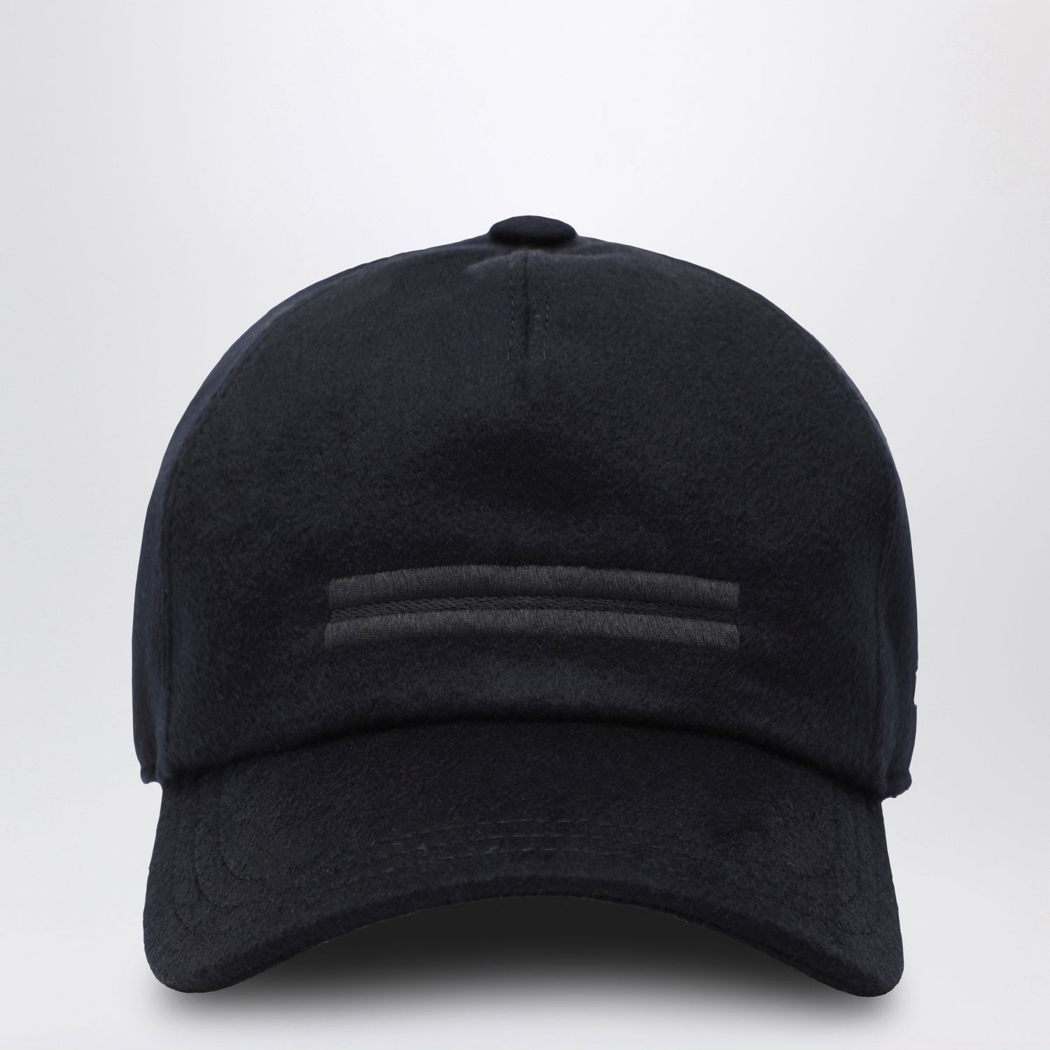 Ermenegildo Zegna Dark Blue Baseball Cap In Wool