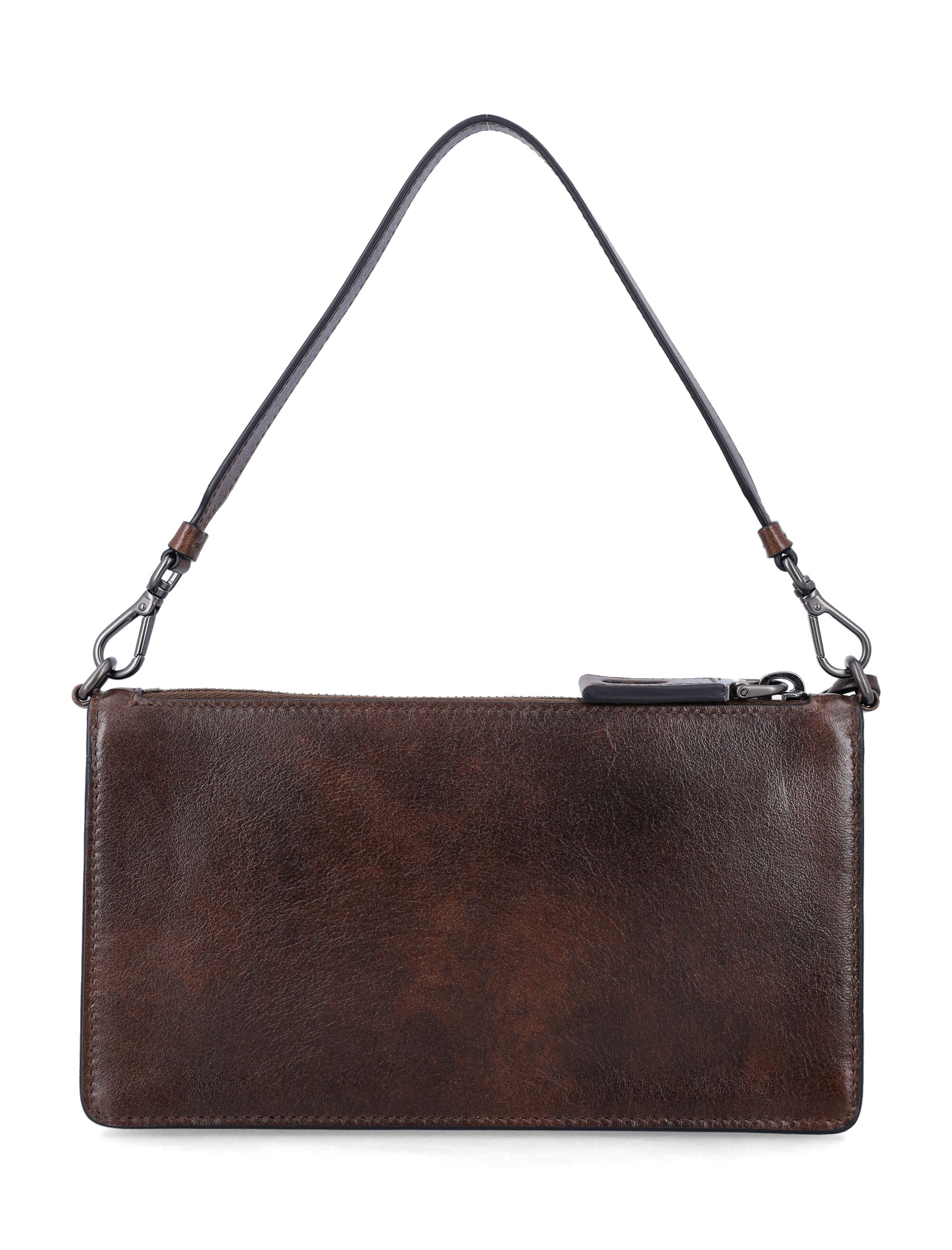 Prada Dark Brown Leather Card Holder