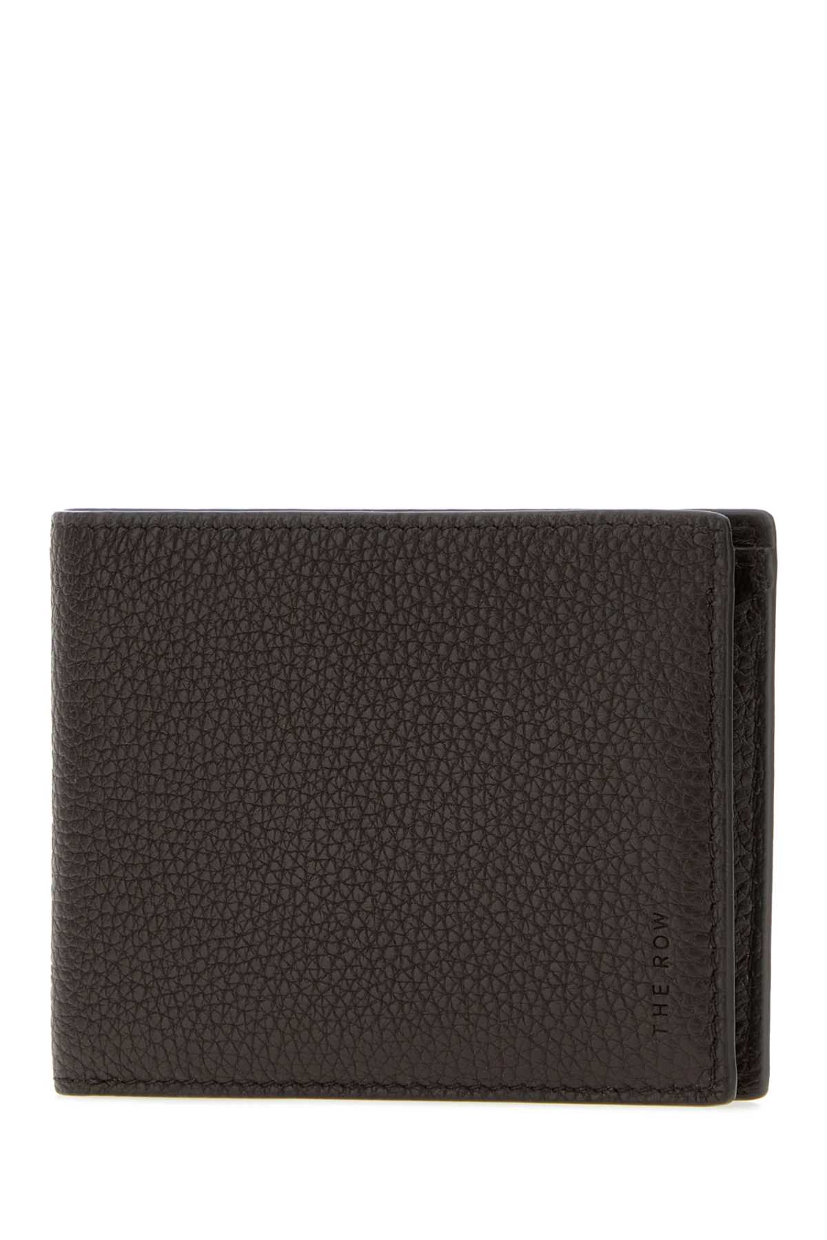 The Row Dark Brown Leather Wallet