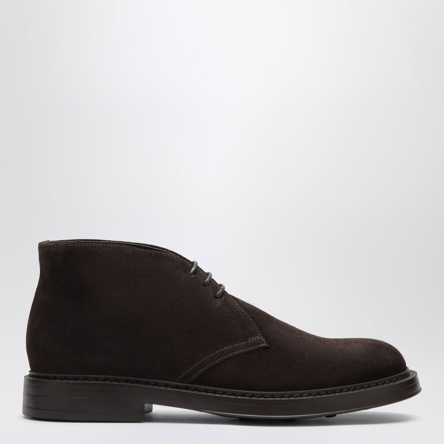 Doucal's Dark Brown Suede Ankle Boots