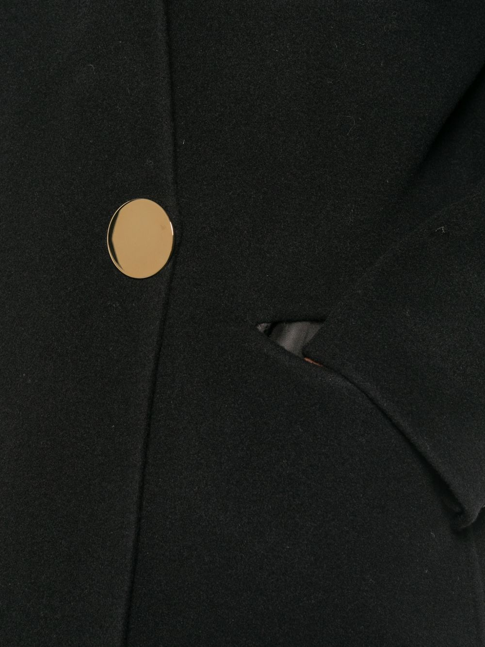 Darkpark Black Wool Cashmere Coat