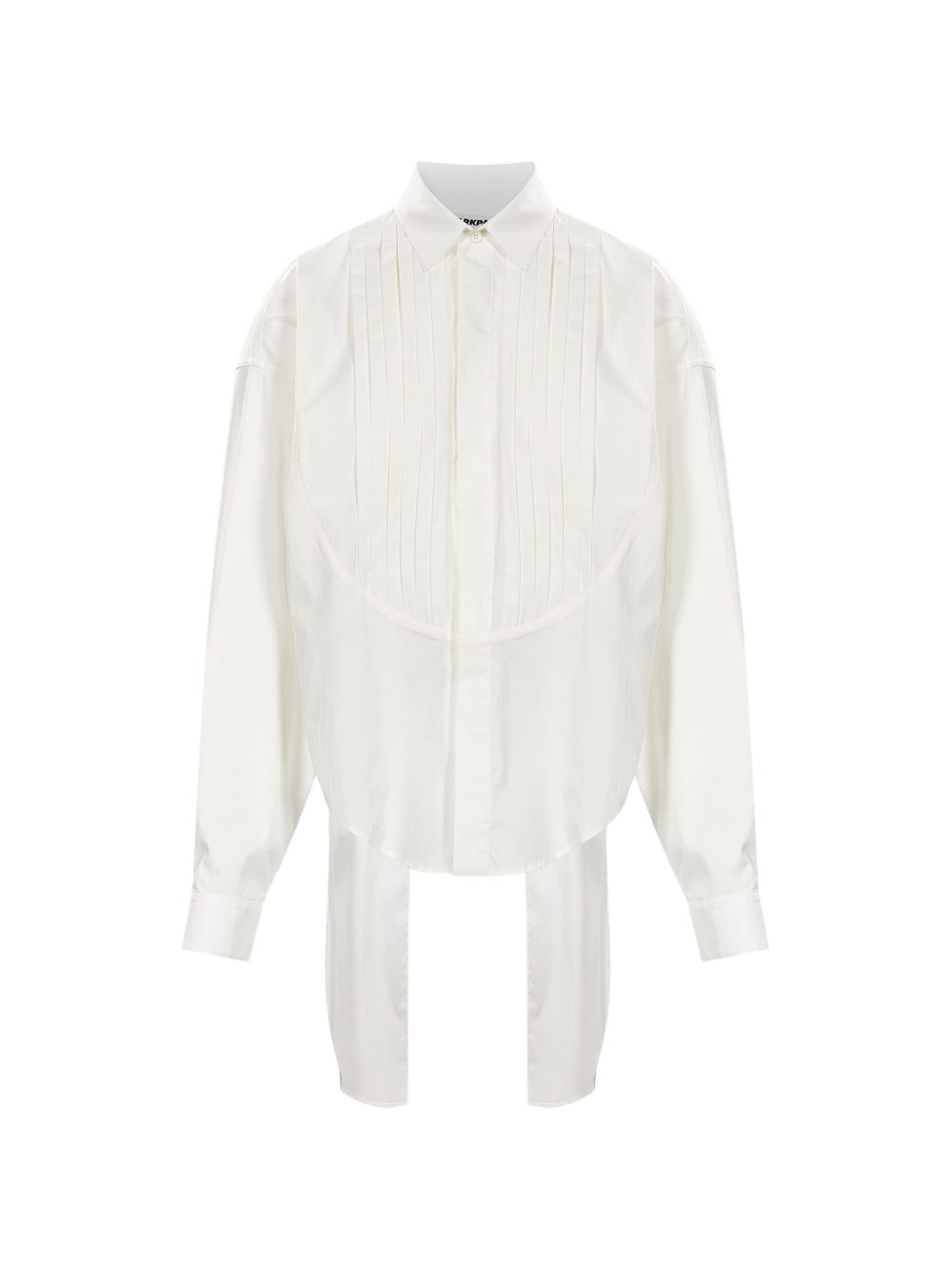 Darkpark White Cotton Polyamide Elastane Shirt