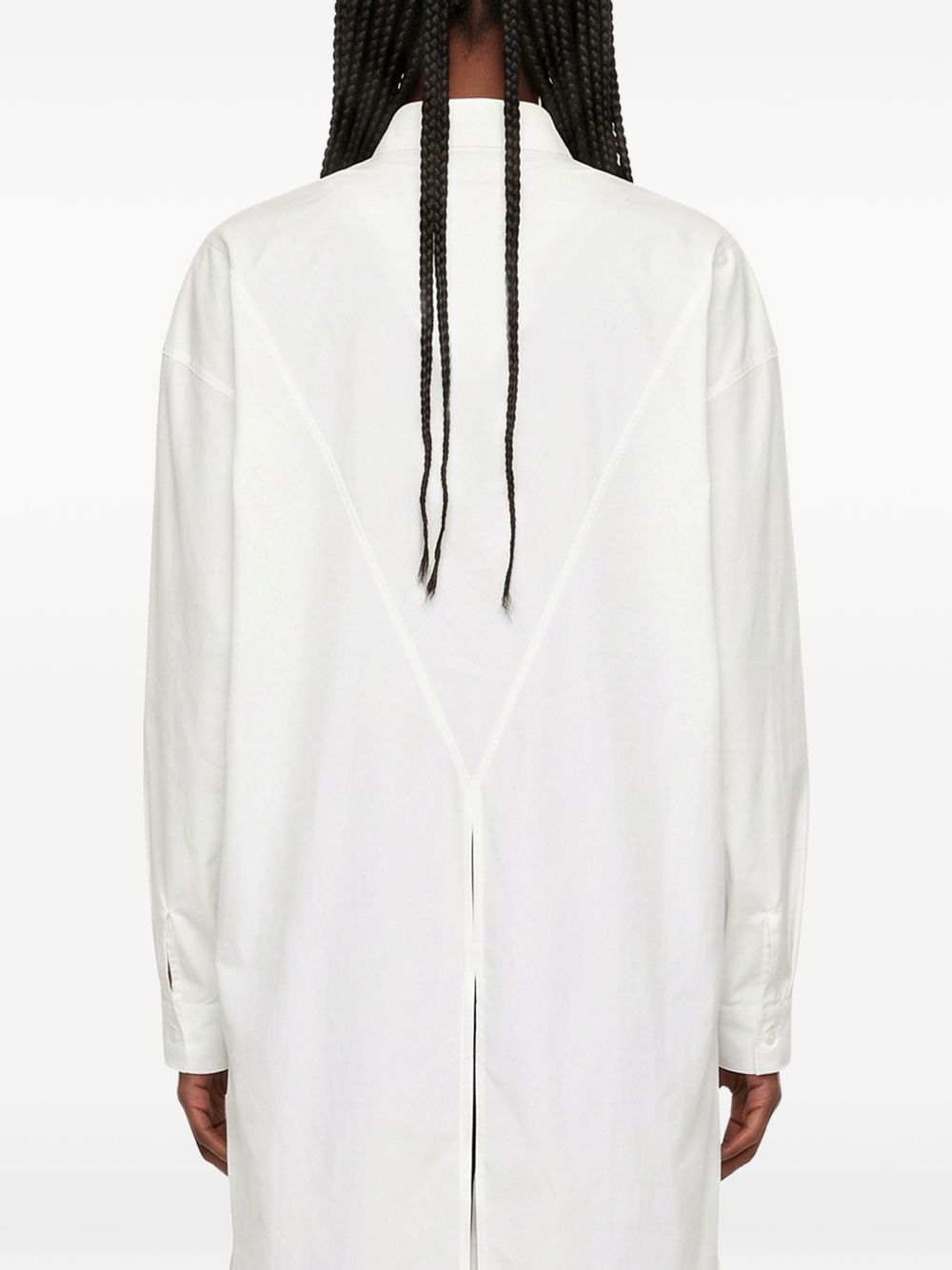Darkpark White Cotton Polyamide Elastane Shirt