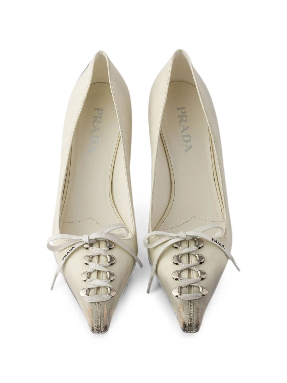 Prada Décolleté In Pelle Effetto Anticato