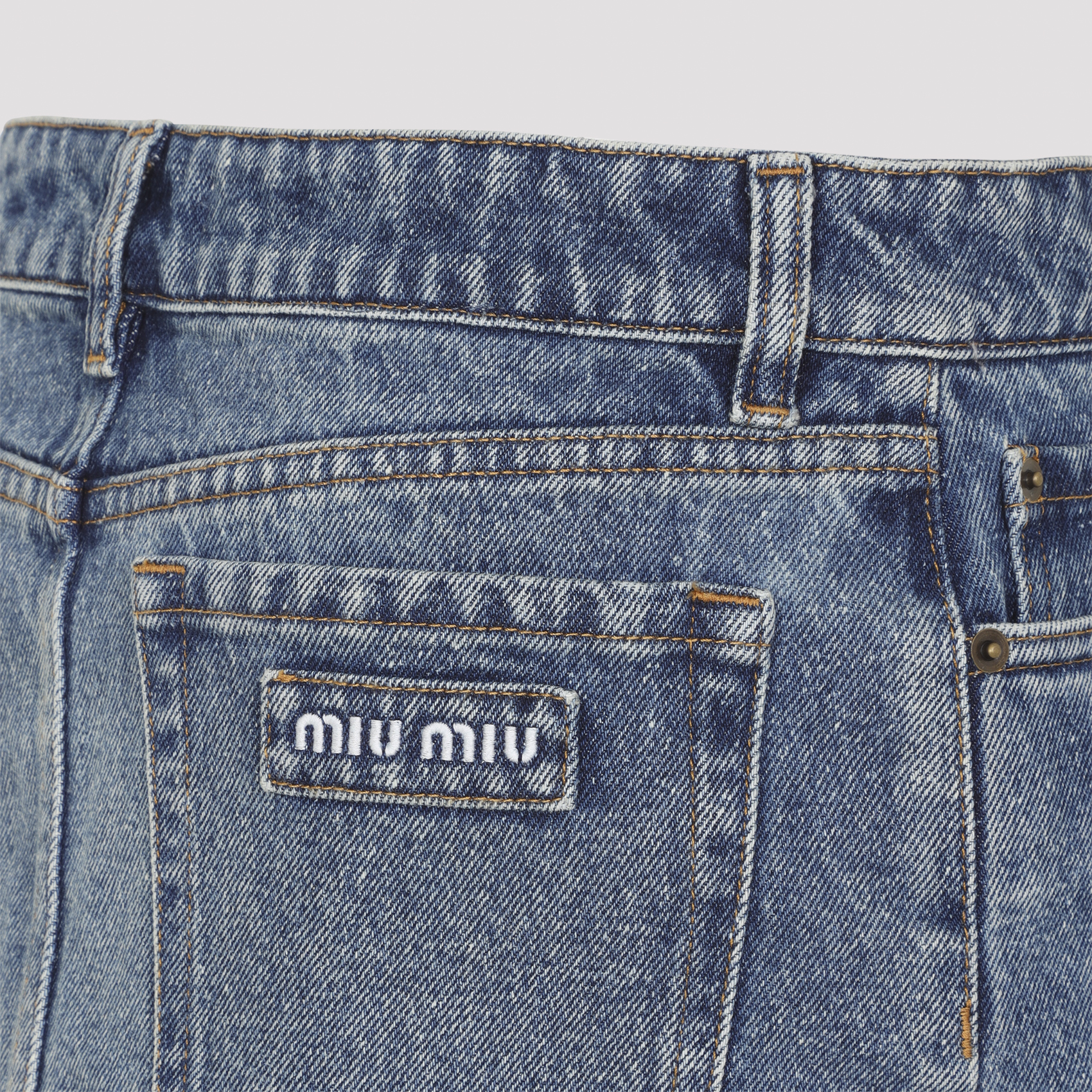 Miu Miu Denim Mini Skirt