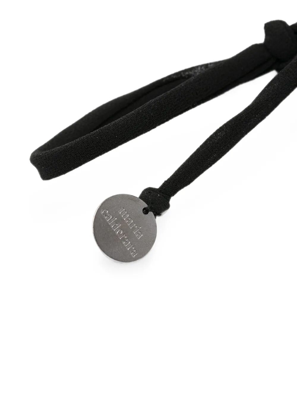 Maria Calderara Diamond Crystal Silver Long Necklace