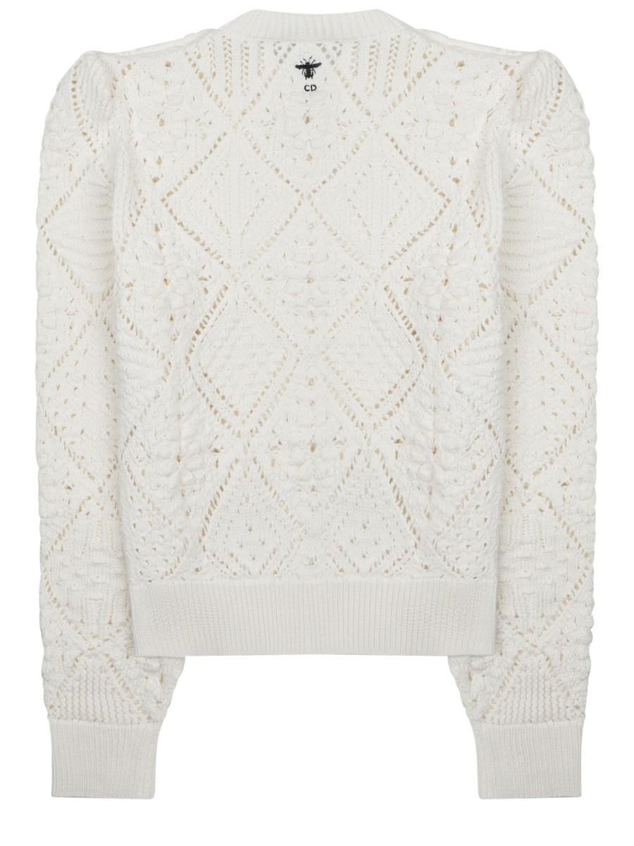 Dior Maglia Traforata In Cotone
