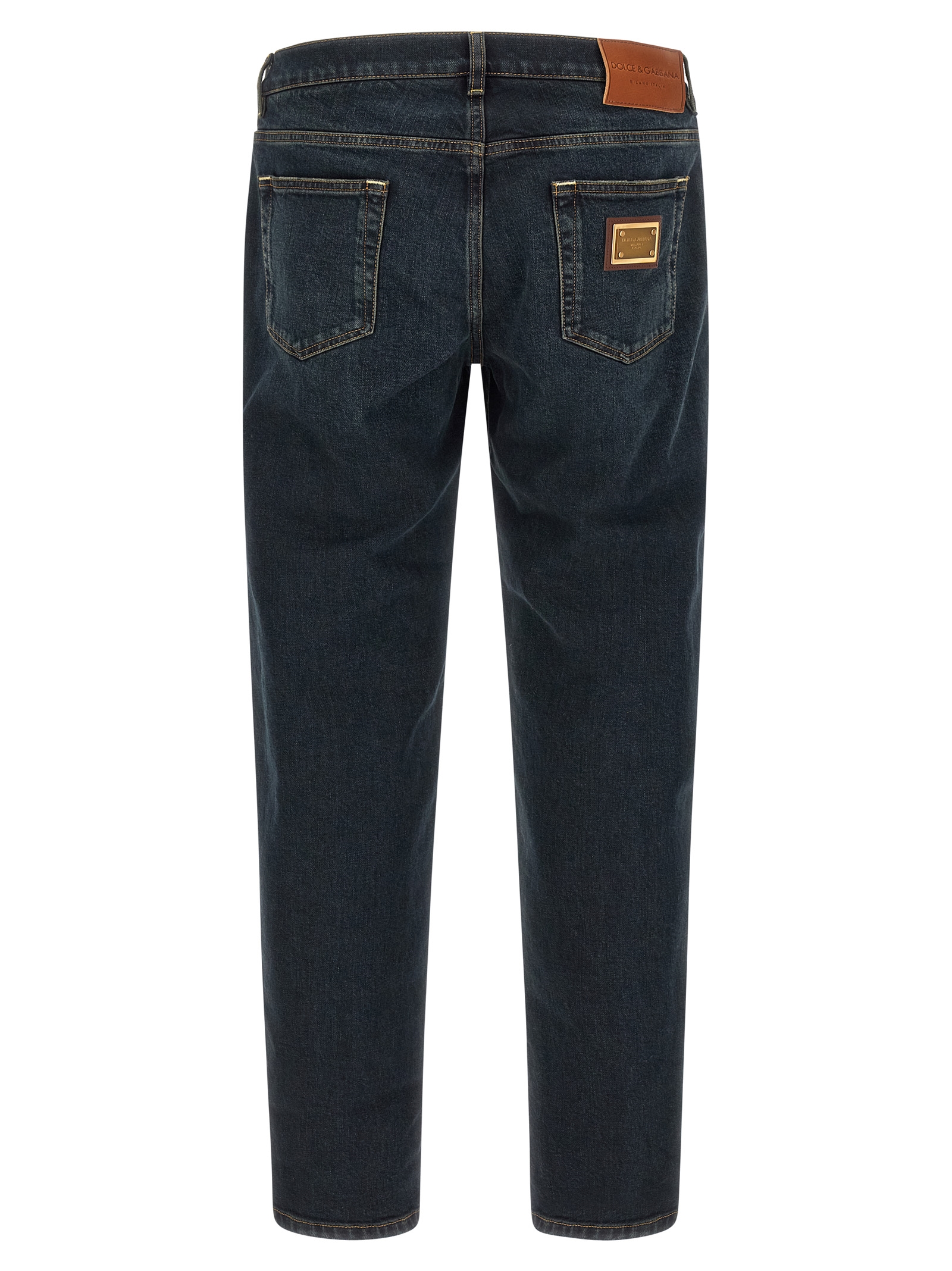 Dolce Gabbana Dolce & Gabbana Logo Plaque Jeans