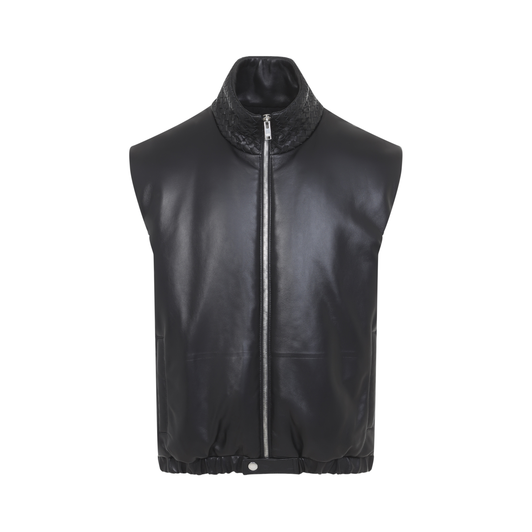 Bottega Veneta Double Black Lambskin Vest