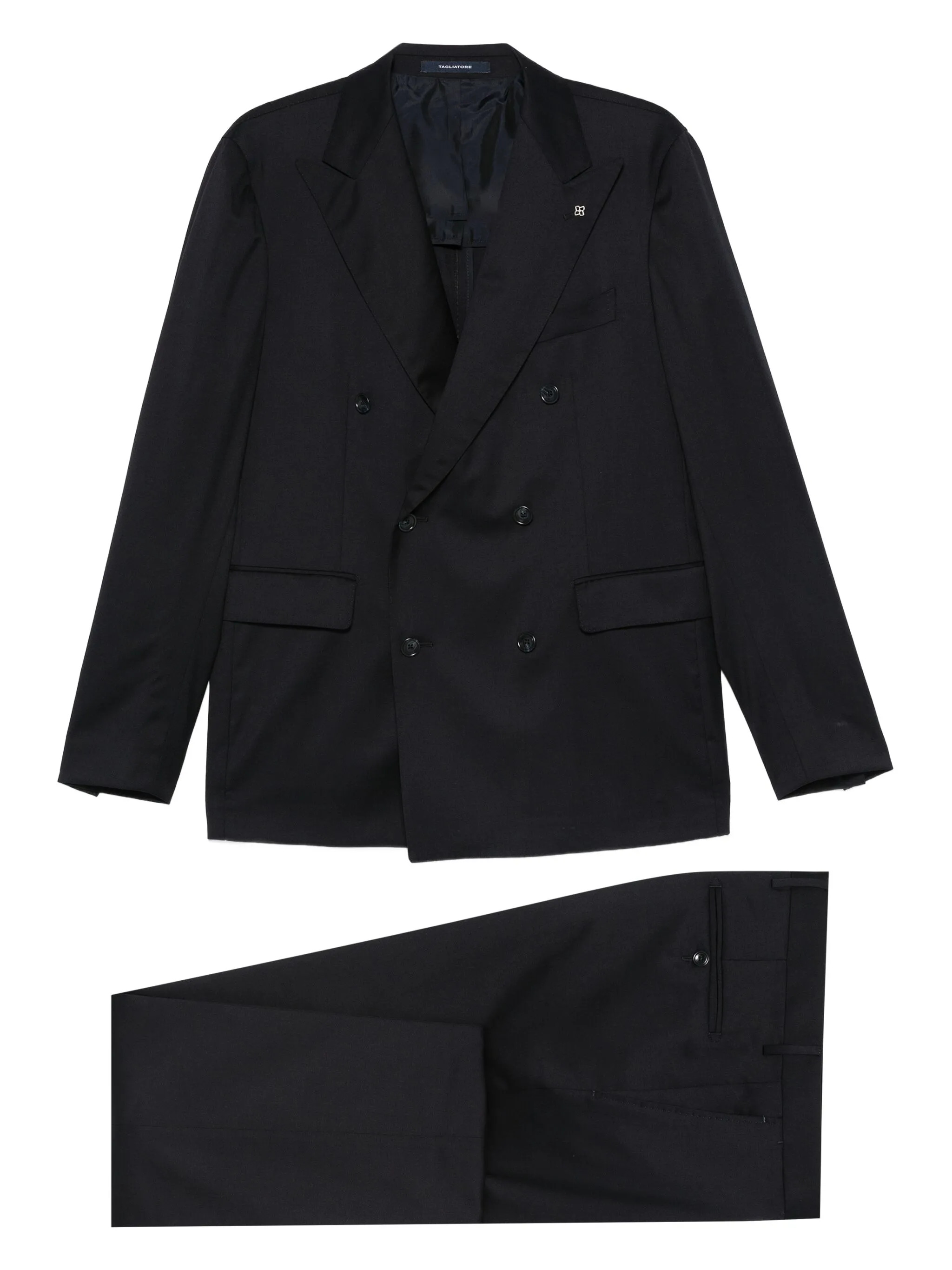 Tagliatore Double-Breasted Suit In Virgin Wool