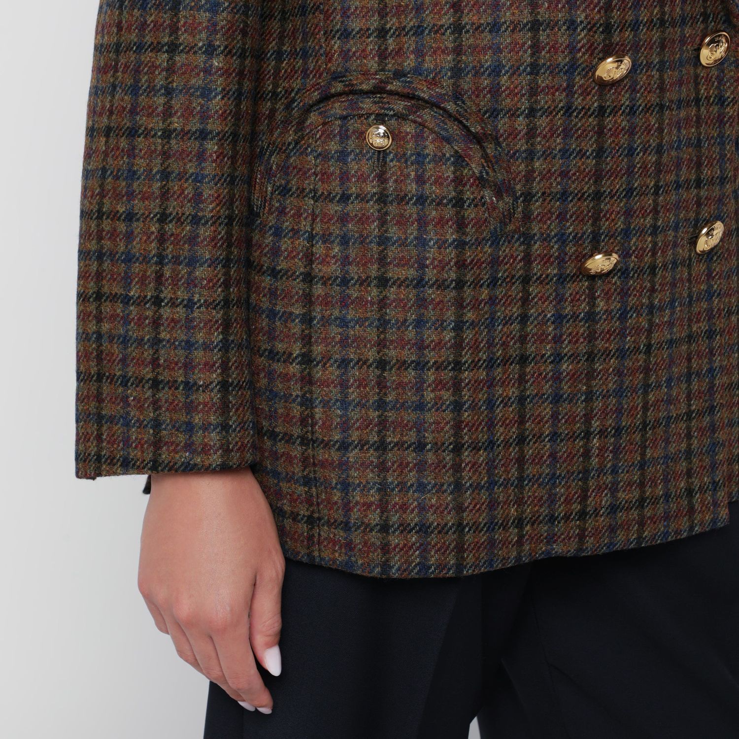 Blaze Milano Doublebreasted Dark Green Jacket With Ch