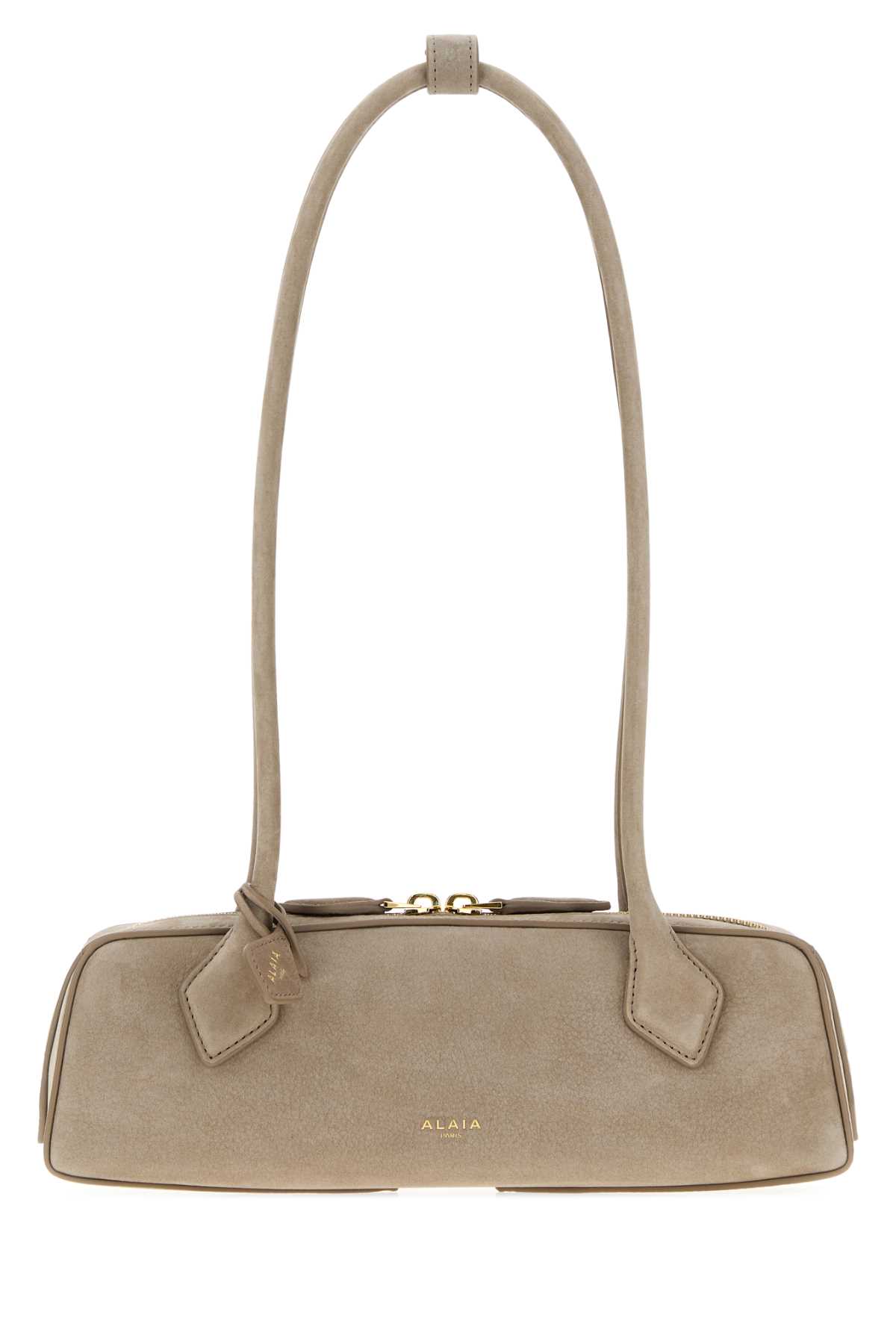 Alaïa Alaia Dove Grey Nabuk Teckel Shoulder Ba