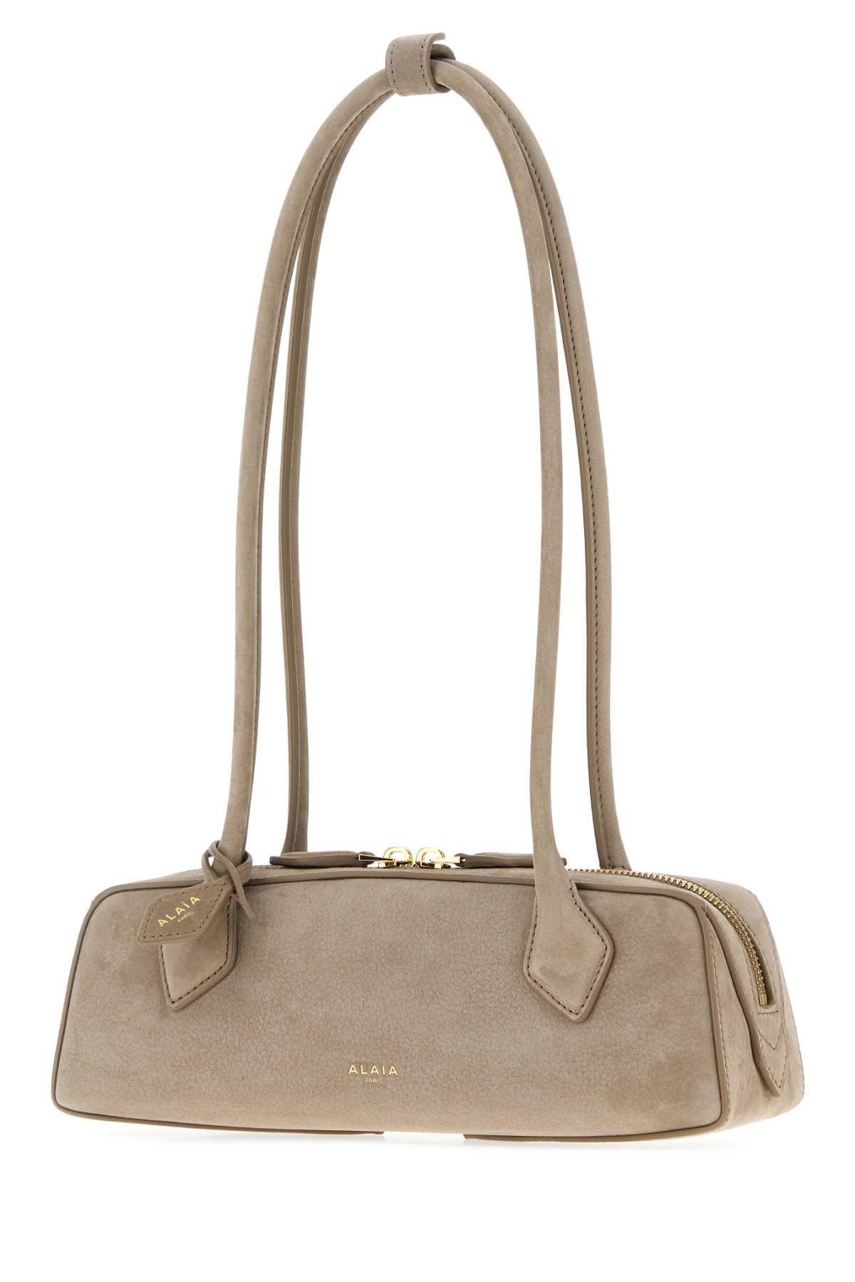Alaïa Alaia Dove Grey Nabuk Teckel Shoulder Ba