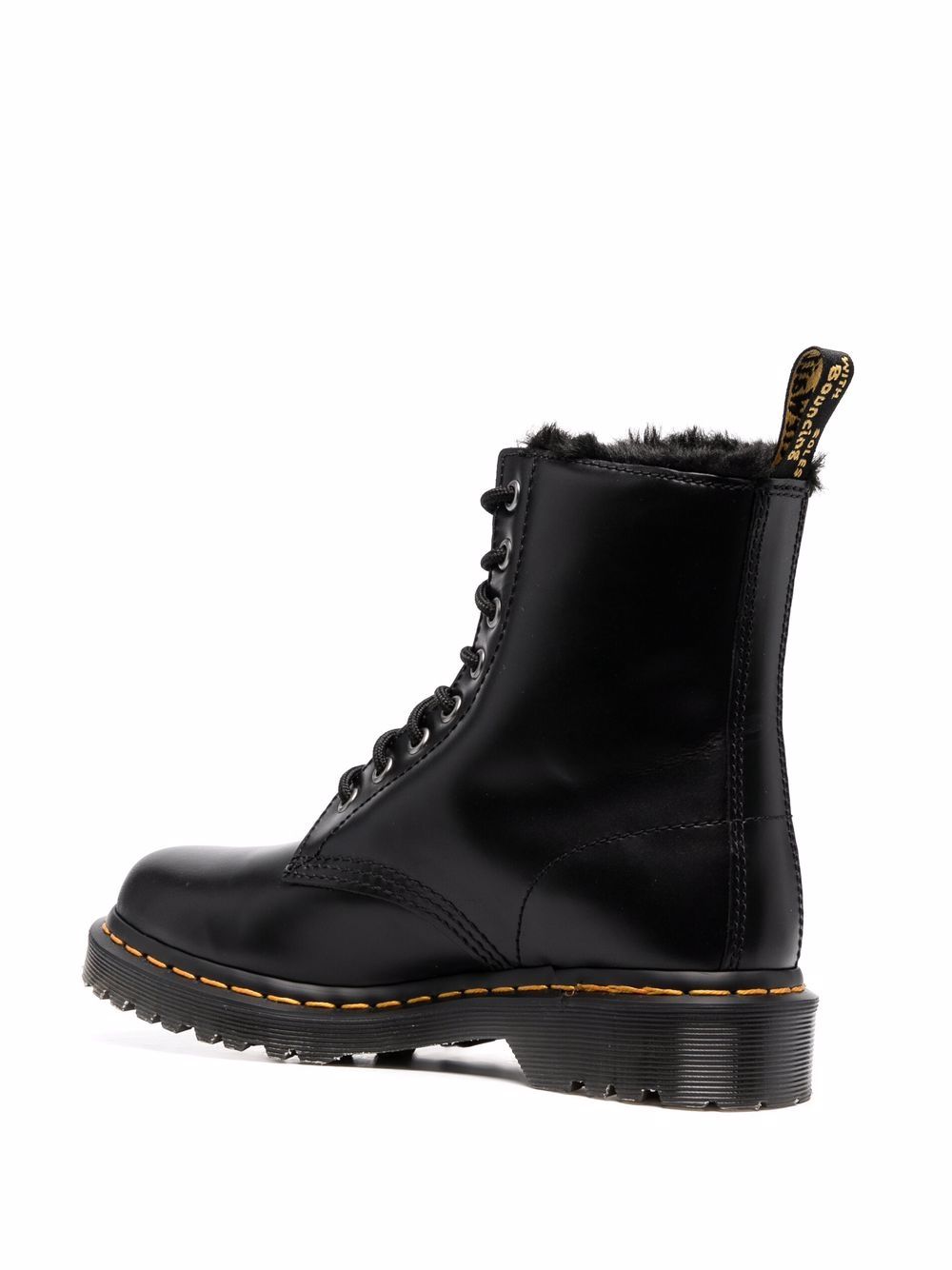 Dr. Martens Dr Martens Black Leather Flat Shoes