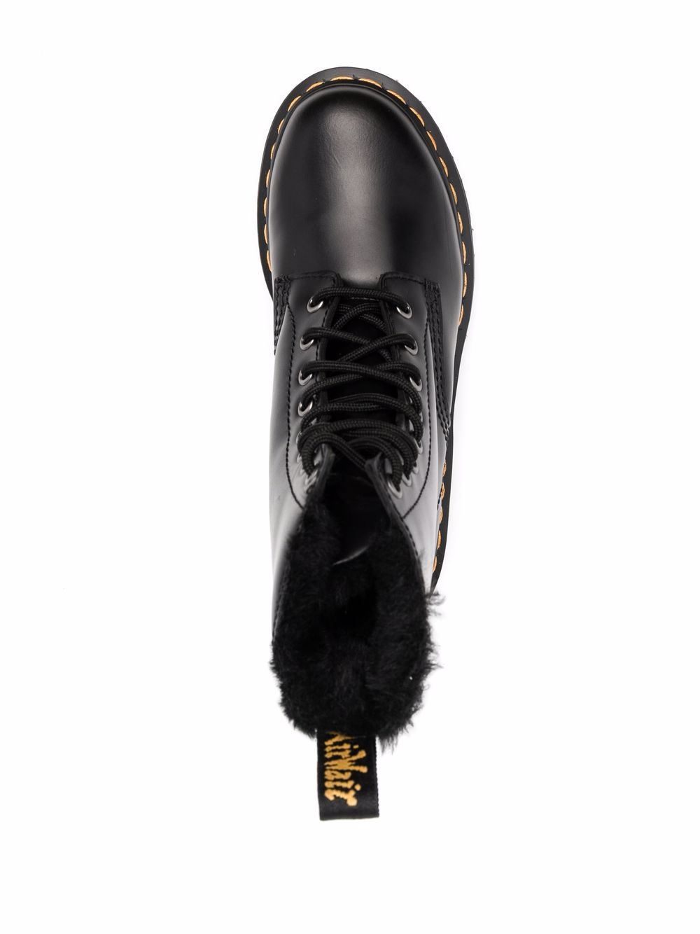 Dr. Martens Dr Martens Black Leather Flat Shoes