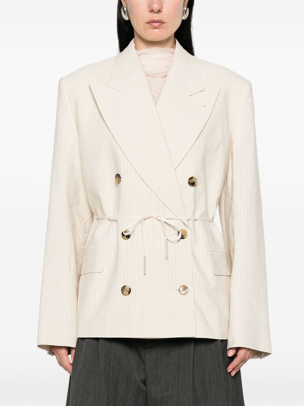 Dries Van Noten Ecru Cotton Jacket