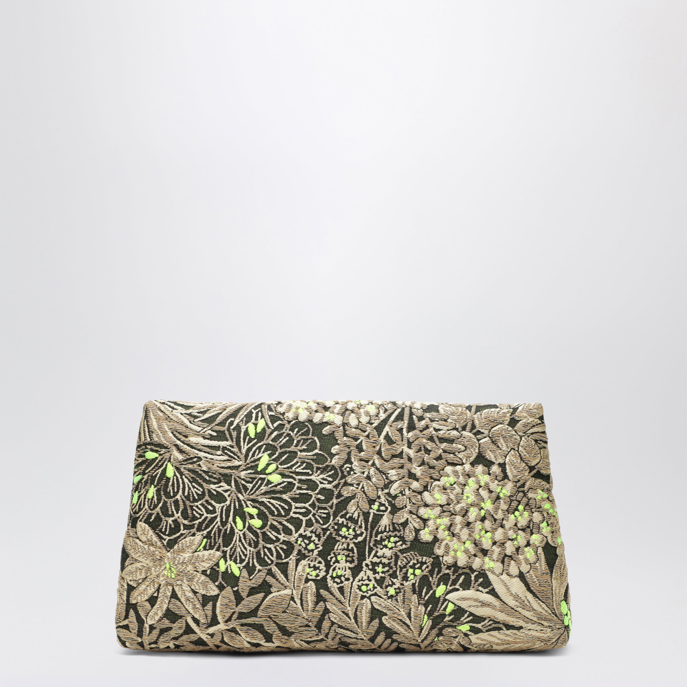 Dries Van Noten Jacquard Fabric Bag With Floral Pattern