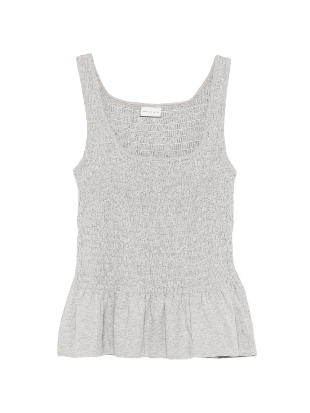 Dries Van Noten Light Grey Cotton Top