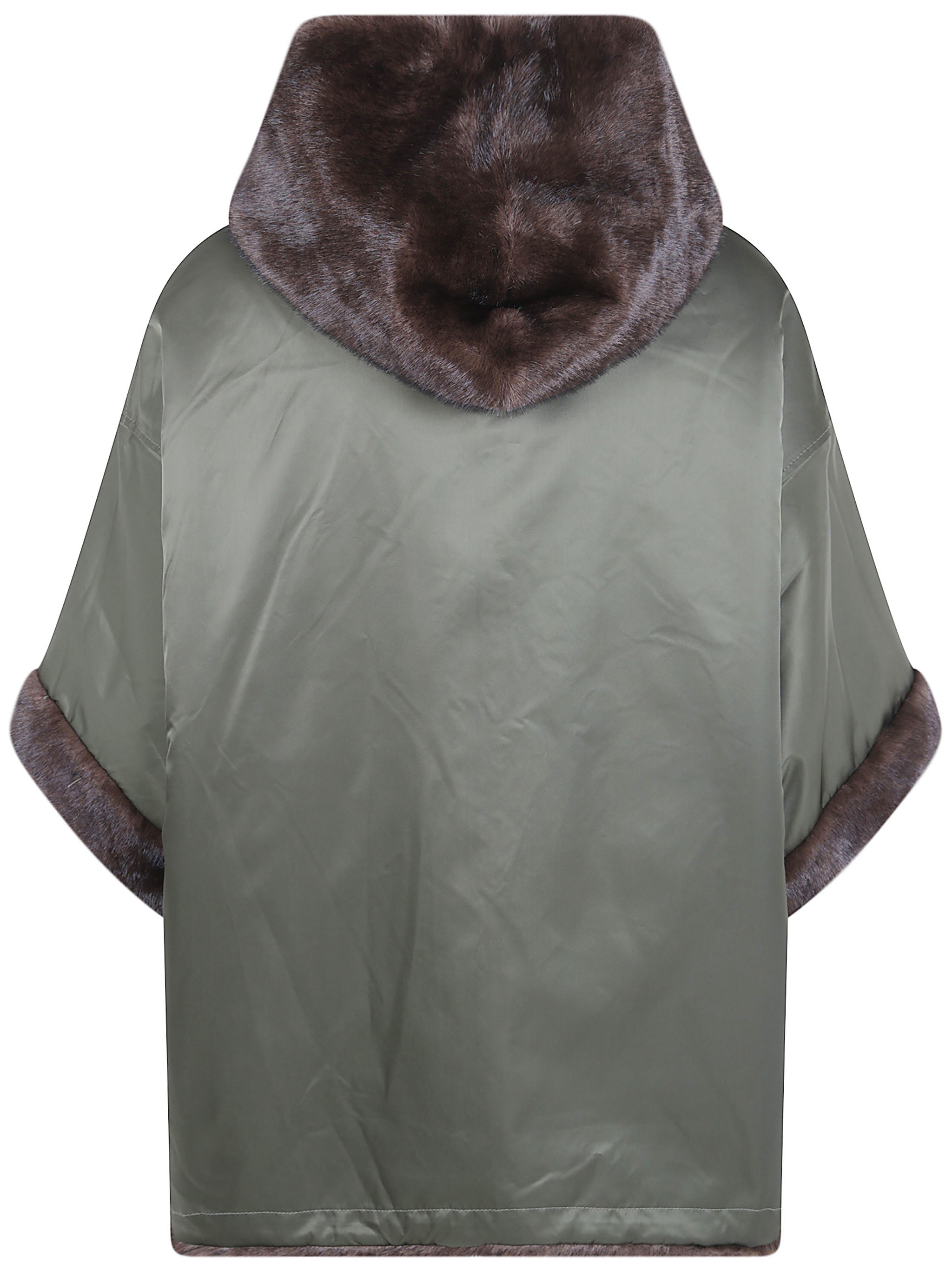 Betta Corradi "Dudu" Hooded Zipped Cape