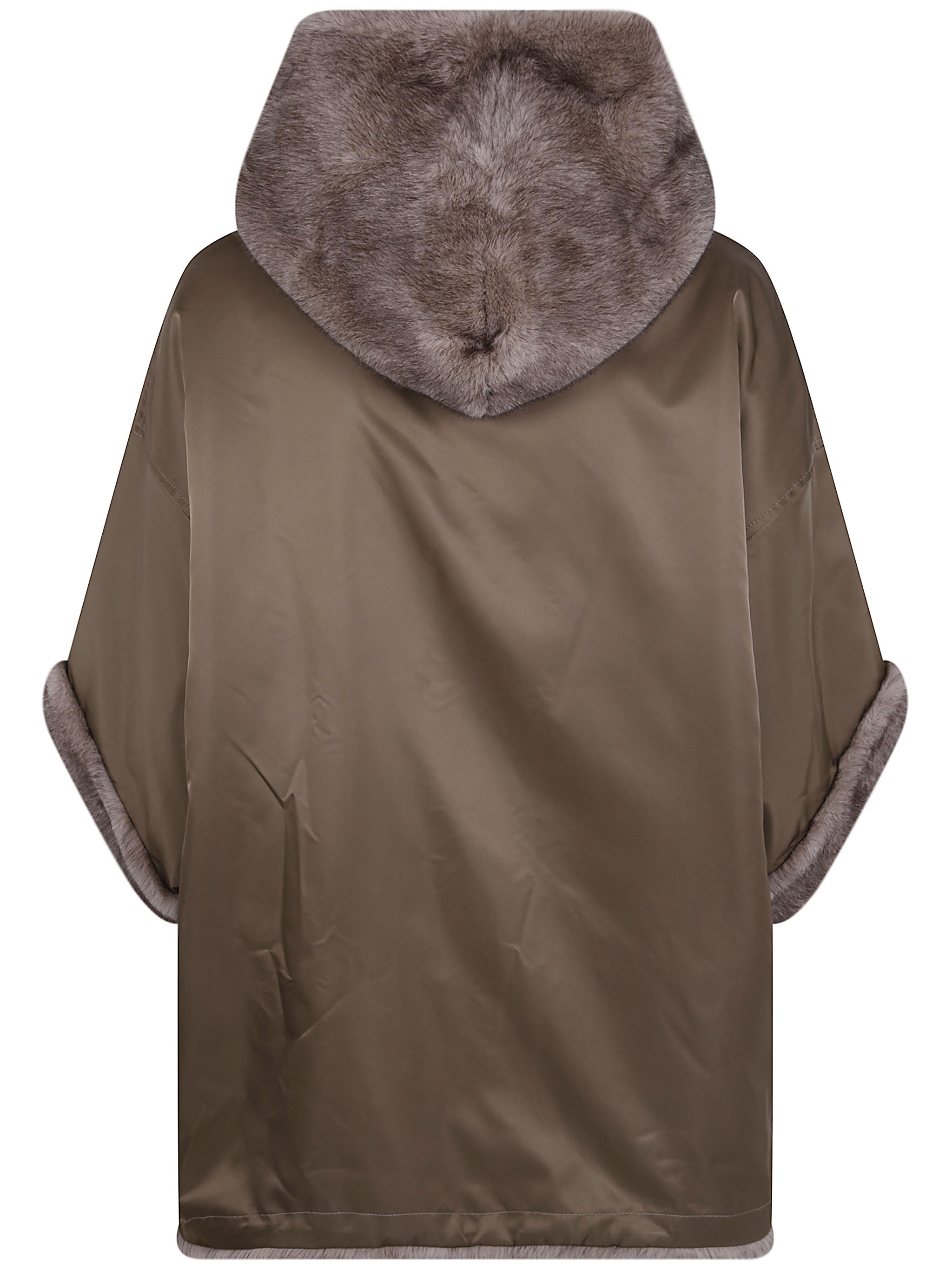 Betta Corradi "Dudu" Hooded Zipped Cape