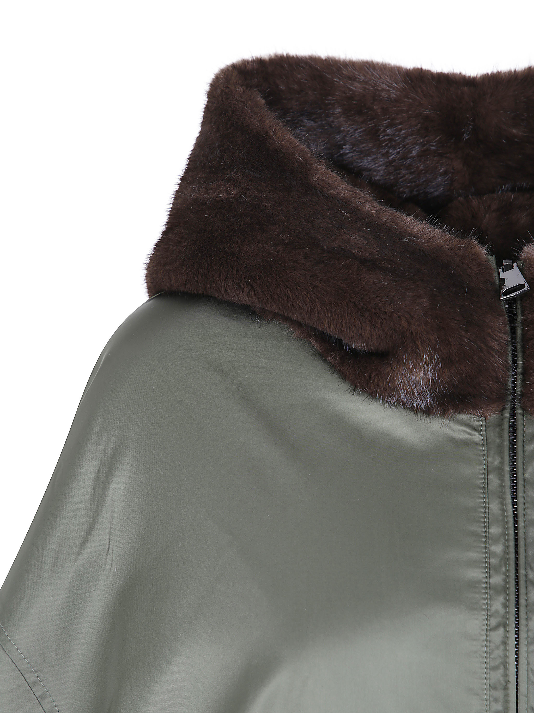Betta Corradi "Dudu" Hooded Zipped Cape
