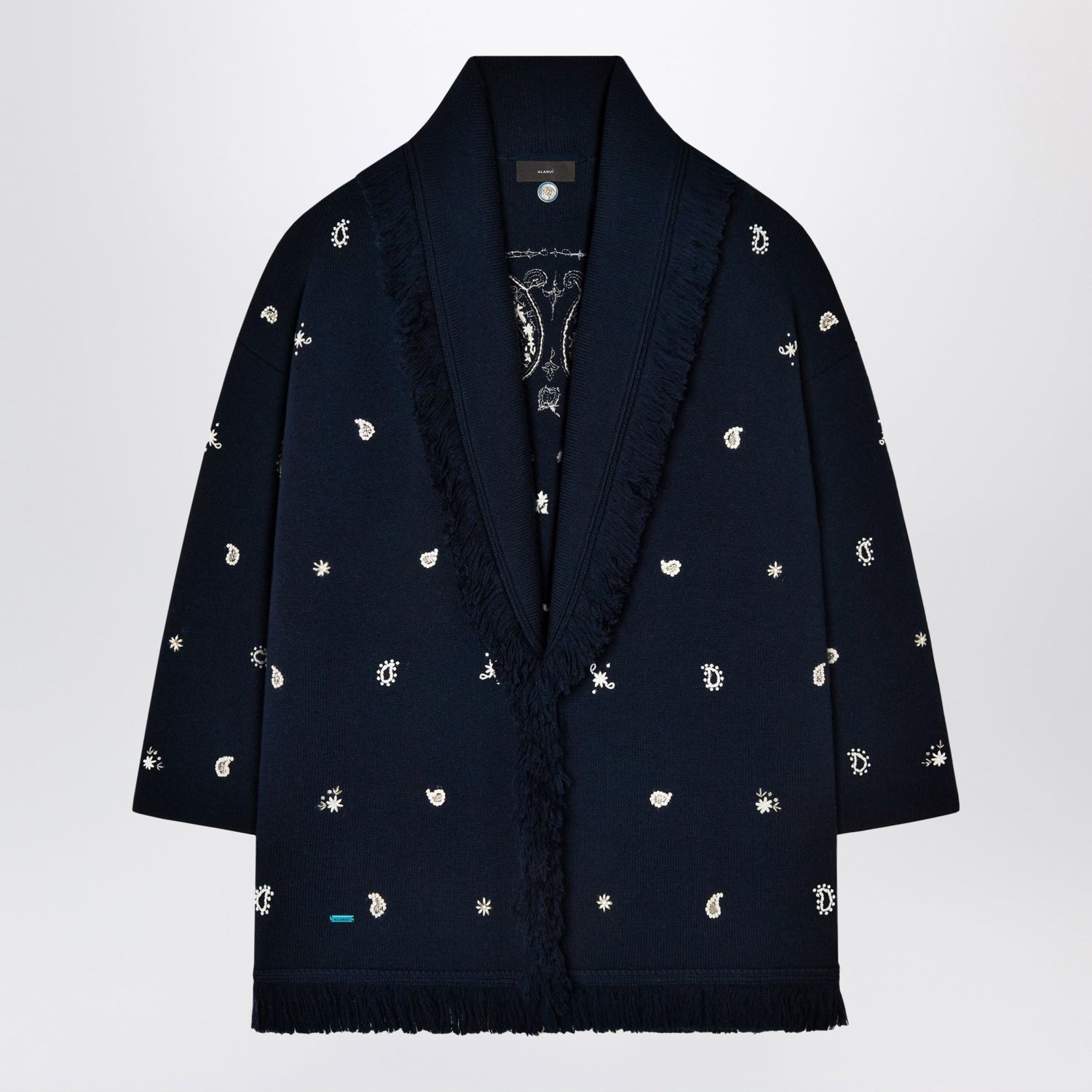 Alanui Echoes Of The Bandana Cashmere Cardigan