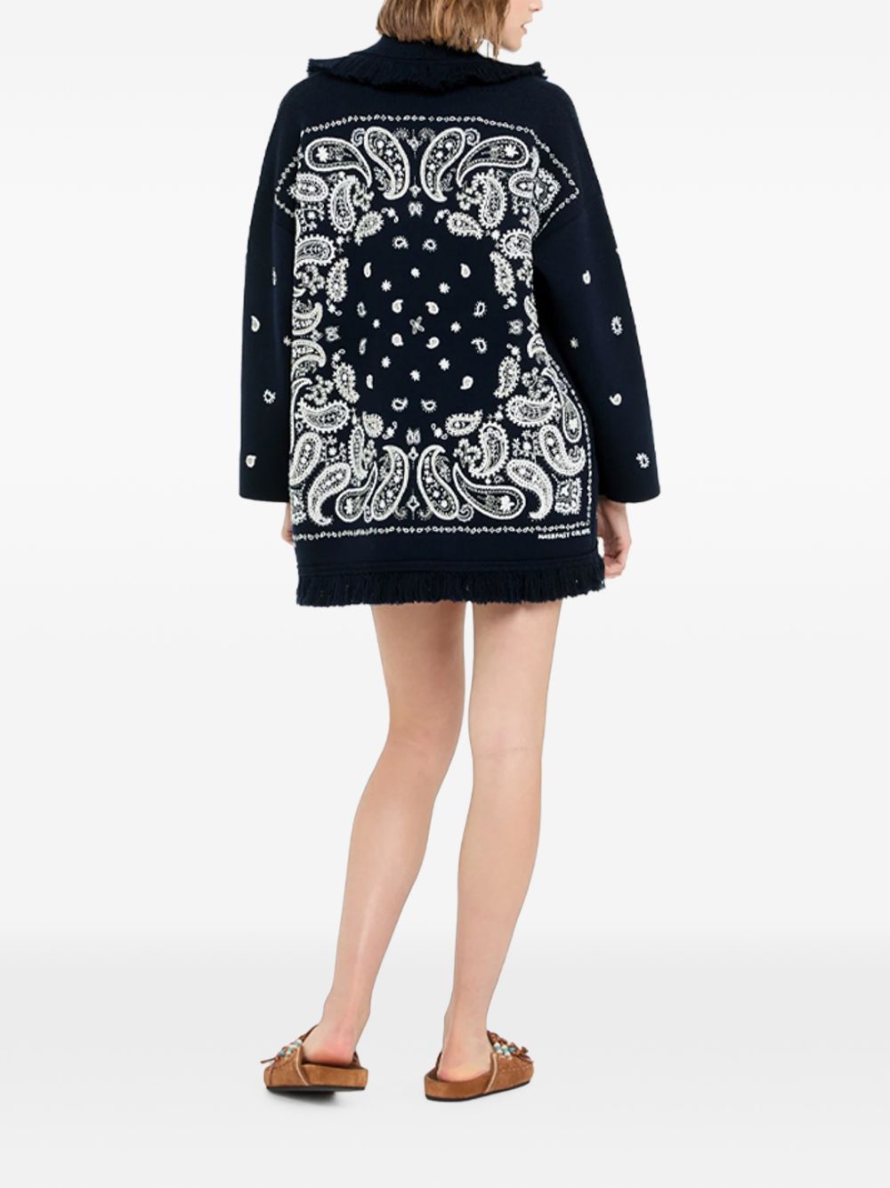 Alanui Echoes Of The Bandana Cashmere Cardigan
