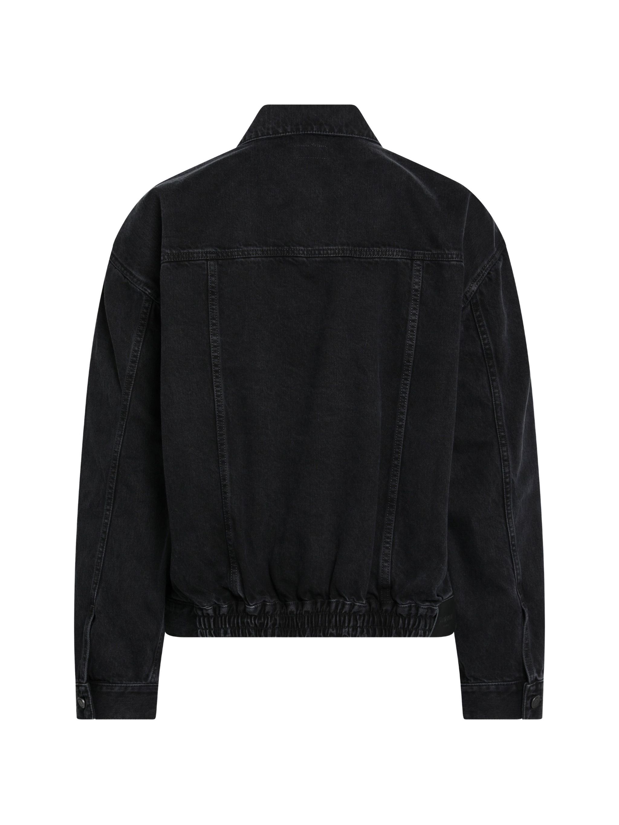 Saint Laurent Elastic Belt Trucker - Bristol Black - 4