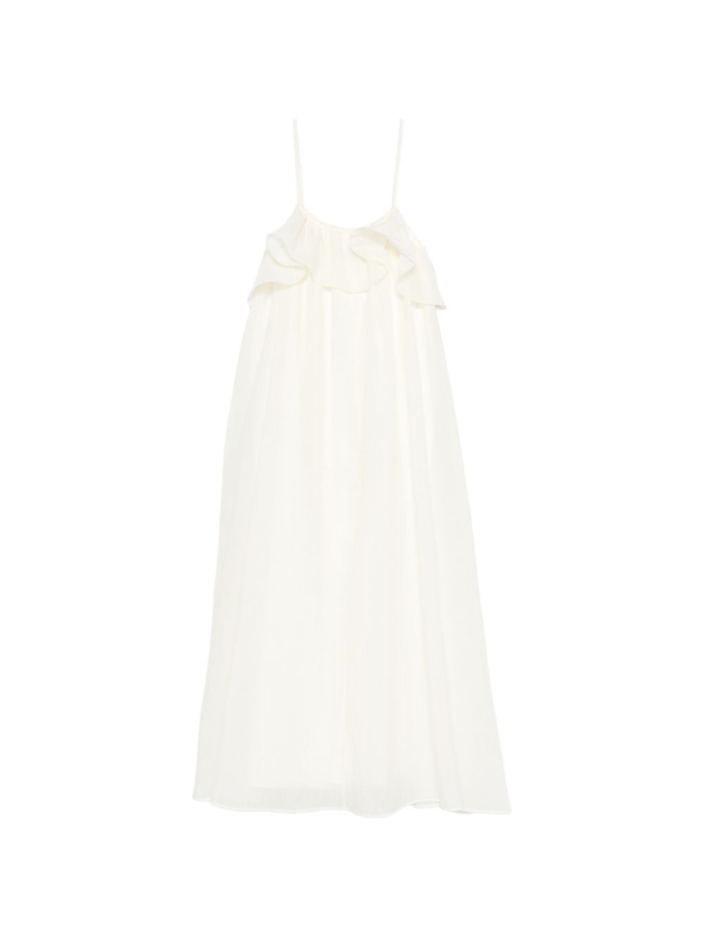 ELEH White Tencel Nylon Dress