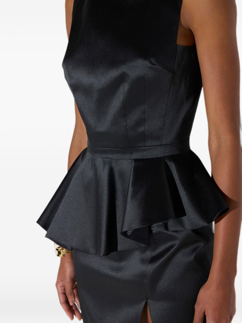 Elisabetta Franchi Satin-Blend Cocktail Dress