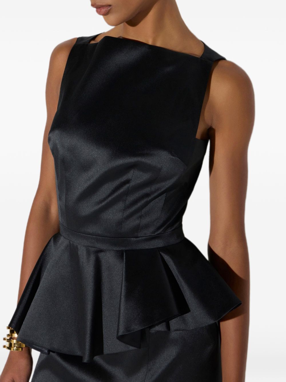 Elisabetta Franchi Satin-Blend Cocktail Dress