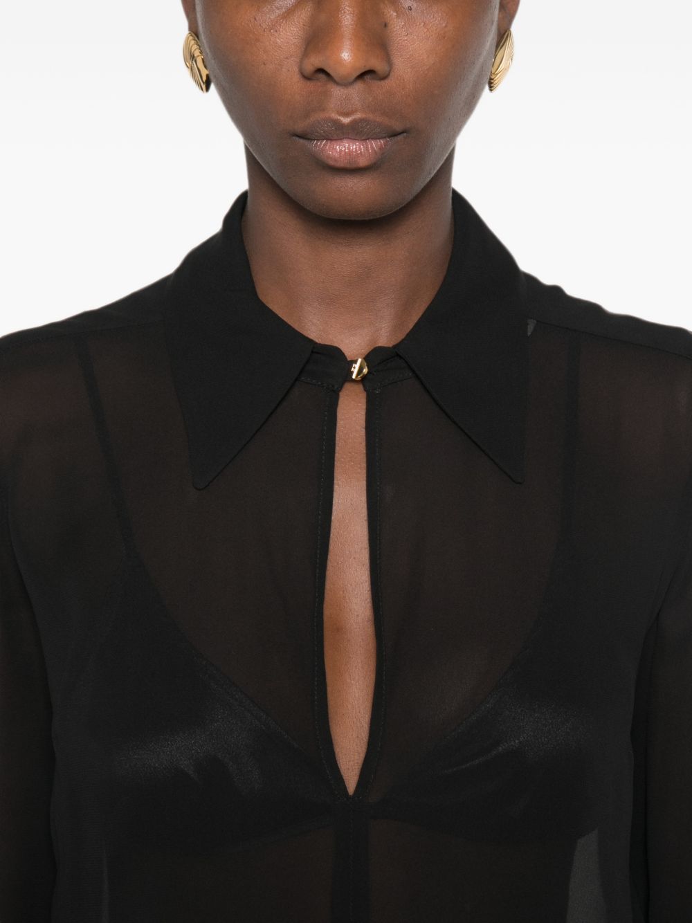 Elisabetta Franchi Shirts In Nero.