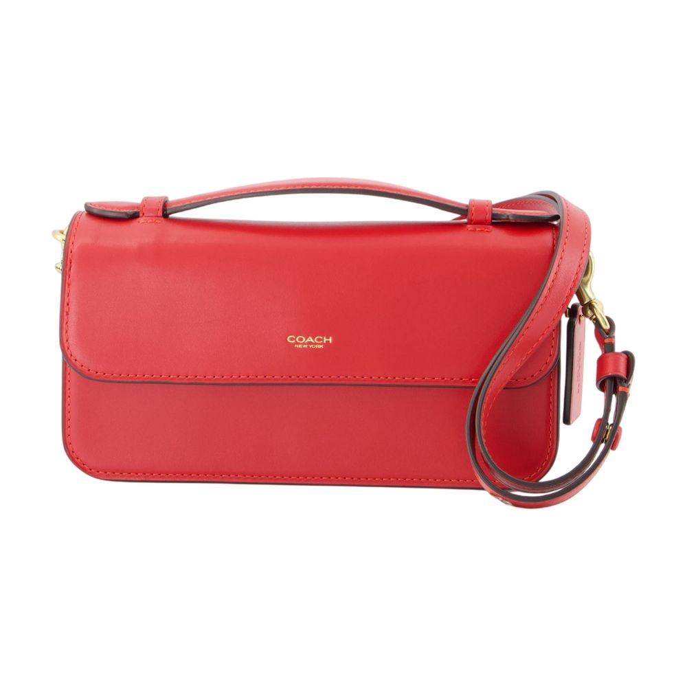 Coach "Elora" Grained Leather Crossbody Bag